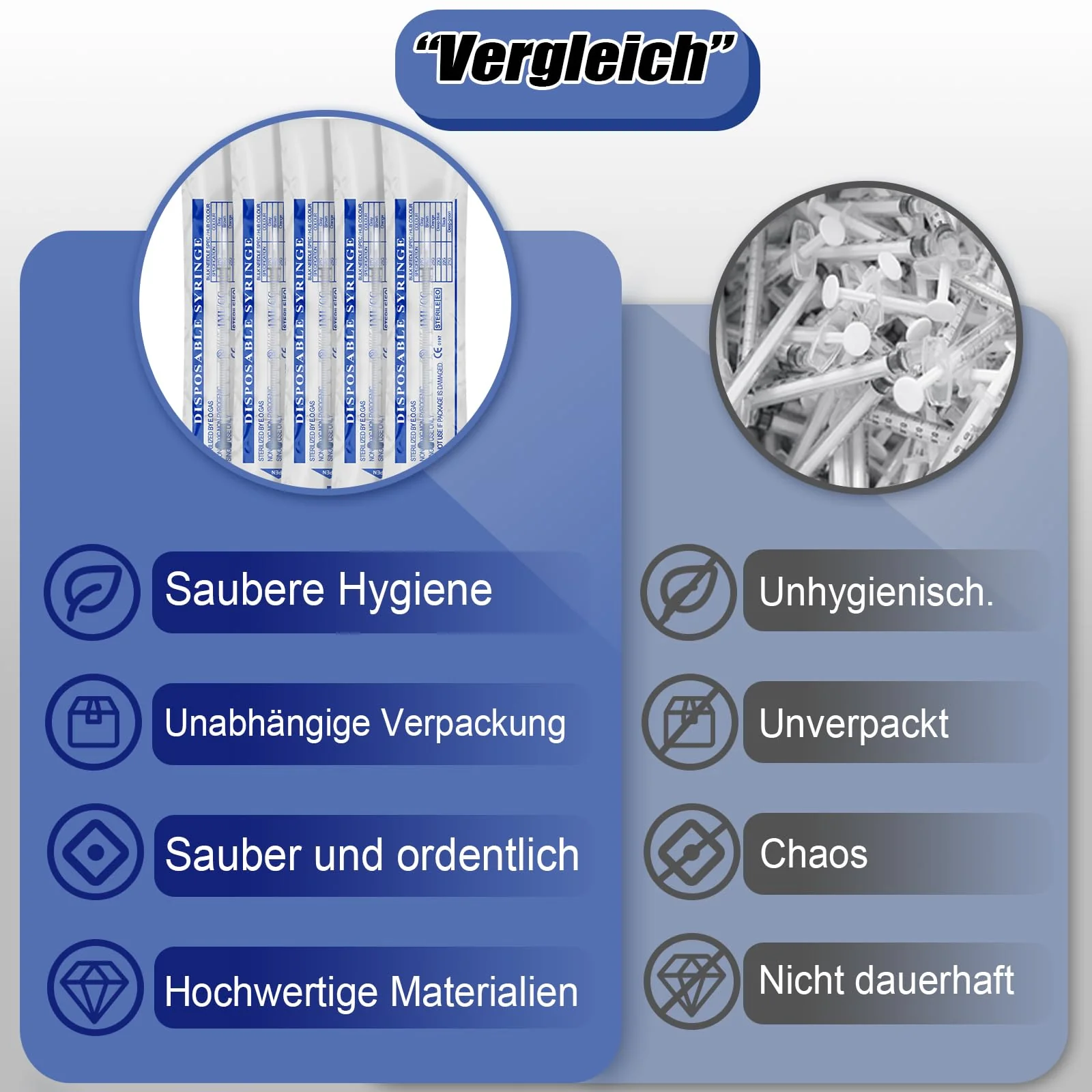 Pack of 25 1 ml Syringes, Plastic Syringes with Caps Individual Packaging, No Needle Syringe with Measurement, Colostrum Syringe for Laboratory, Pet Feeding, Plant Watering, Liquid Measurement (25, 1 1ml - Image 3