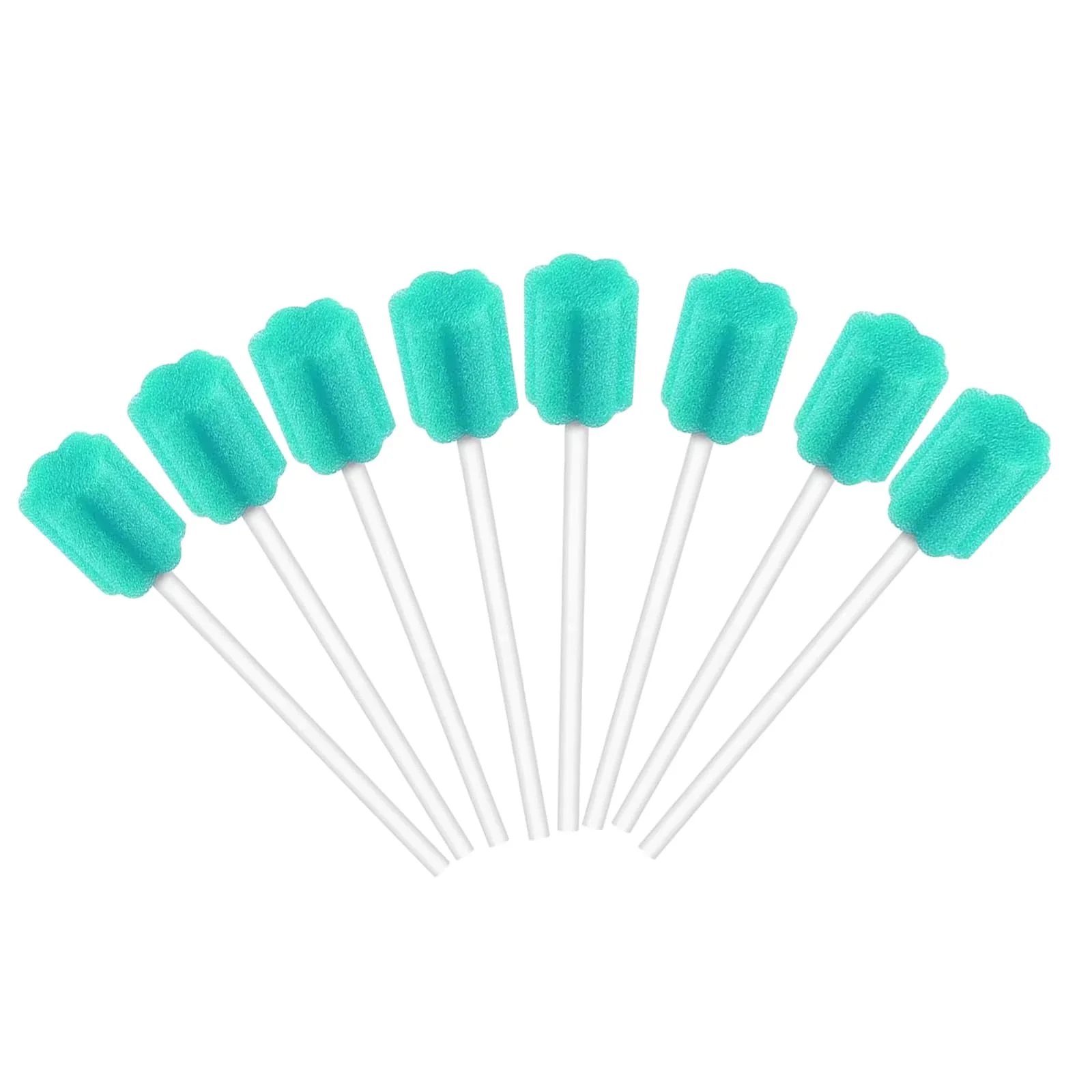 Pack of 250 Oral Care Sticks, Disposable Oral Care Sponge Swabs, Oral Care Oral Hygiene Sponge, Neutral Taste, Sterile Swabs for Oral Hygiene in Dental Practices (Green) Green - Image 2