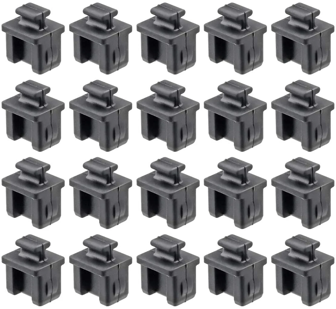 Pack of 30 SFP Silicone Protectors Cap Port Cover Anti Dust 14mmx12mmx17mm Black - Image 2