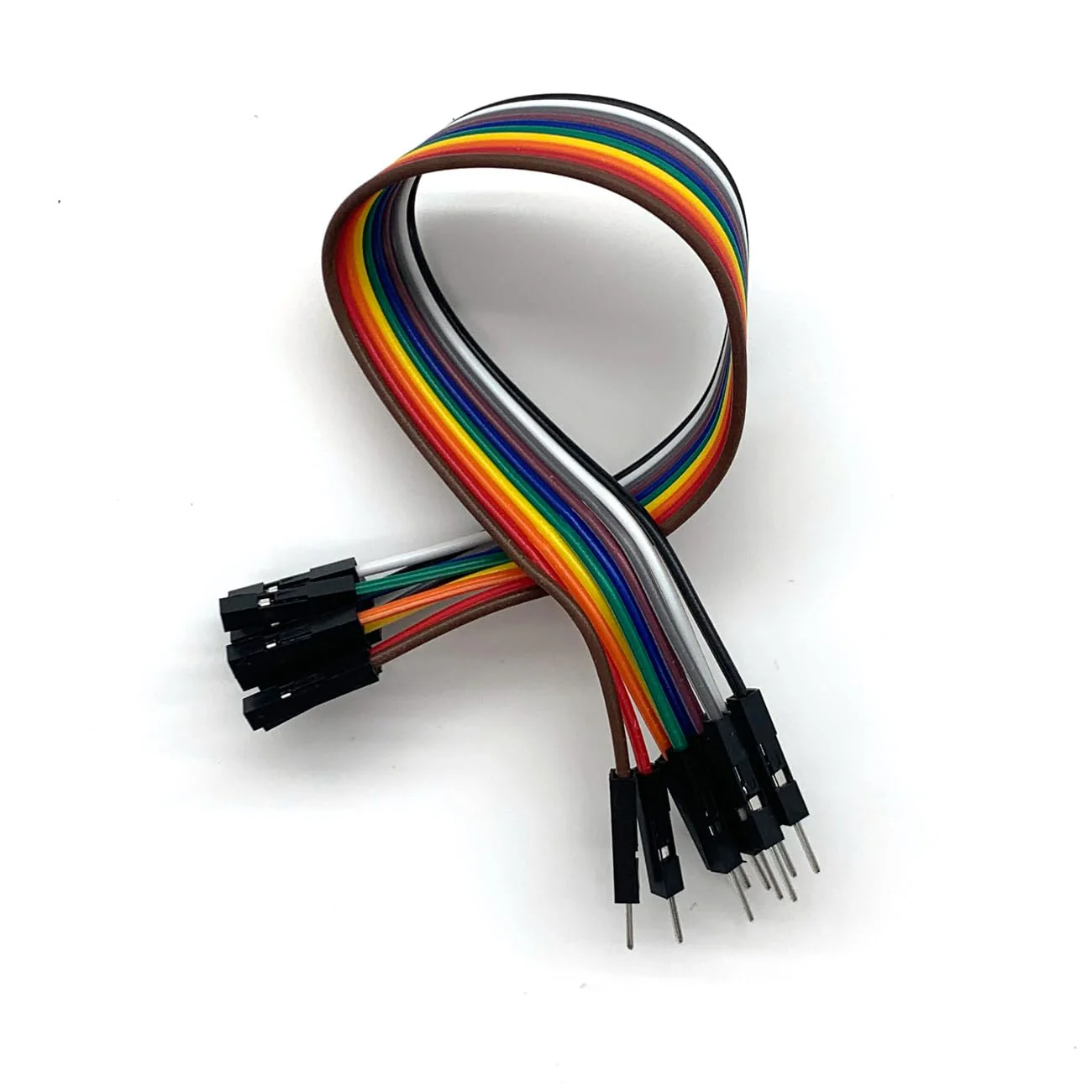 Pack of 4 40 Pin 2.54 mm Dupont Jumper Cable - 20 cm Flexible Connection for Electronic Projects (Female-Male) Female-male - Image 4