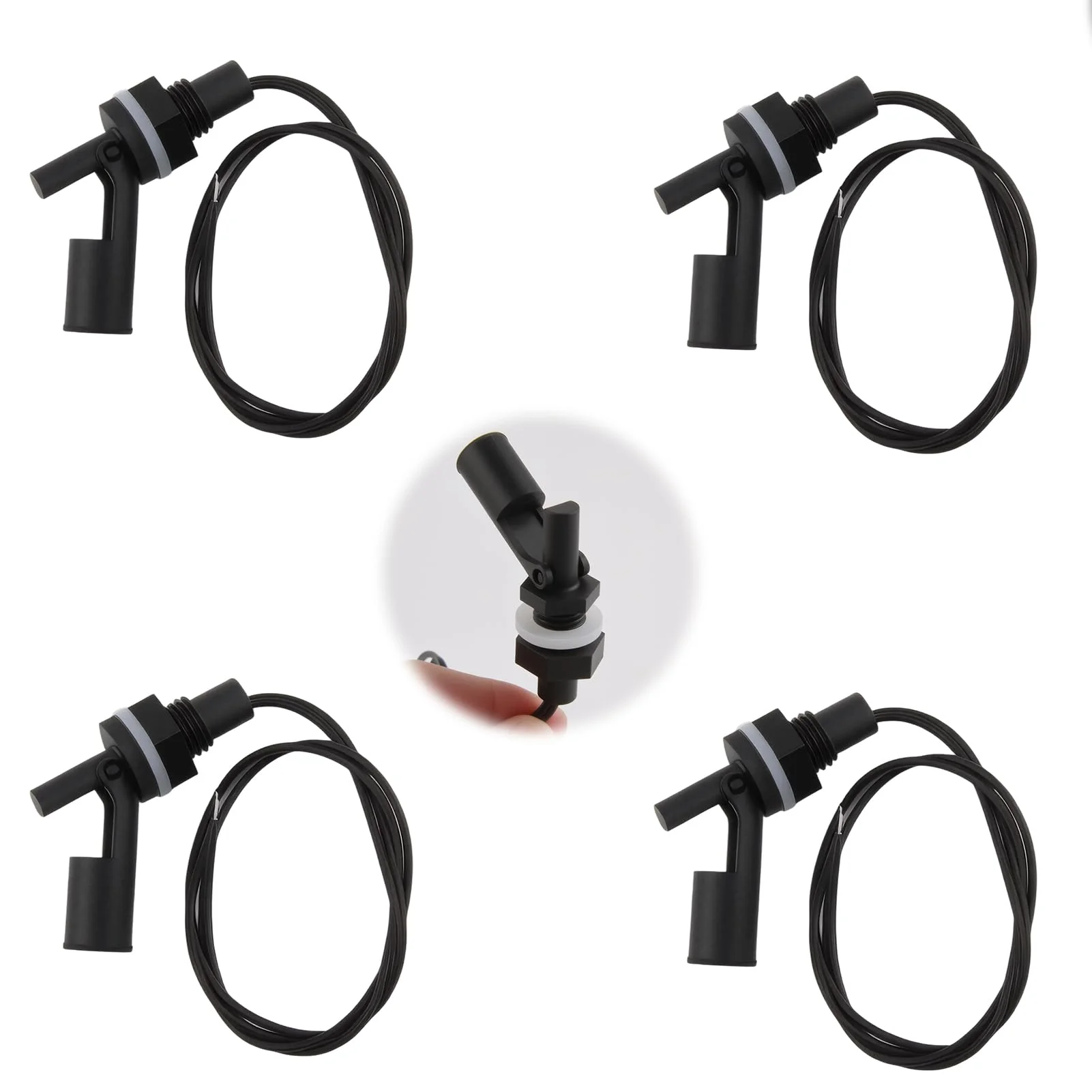 Pack of 4 Float Switch Water Level Sensor, Float Switch, Side Mounted Horizontal Float Switch, Liquid Float Switch for Tank, Pool, Horizontal, Aquarium - Image 6