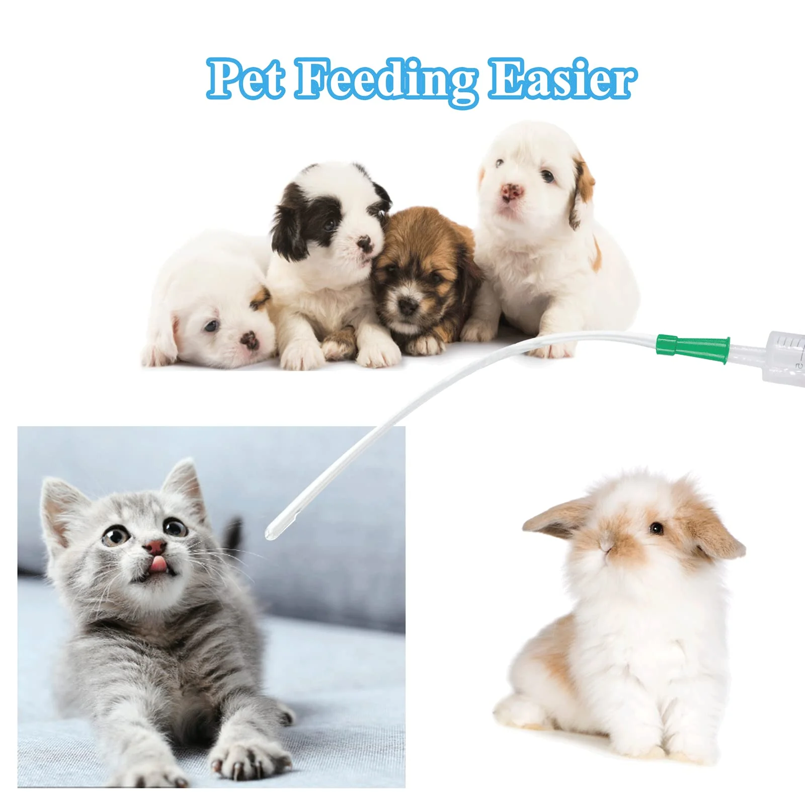 Pack of 4 Plastic Hose Syringe Handy Plastic Hoses for Plastic Syringe Fit Hydroponic Liquid Measurement Cake Decoration Pets Feeding Tools 32 cm - Image 5
