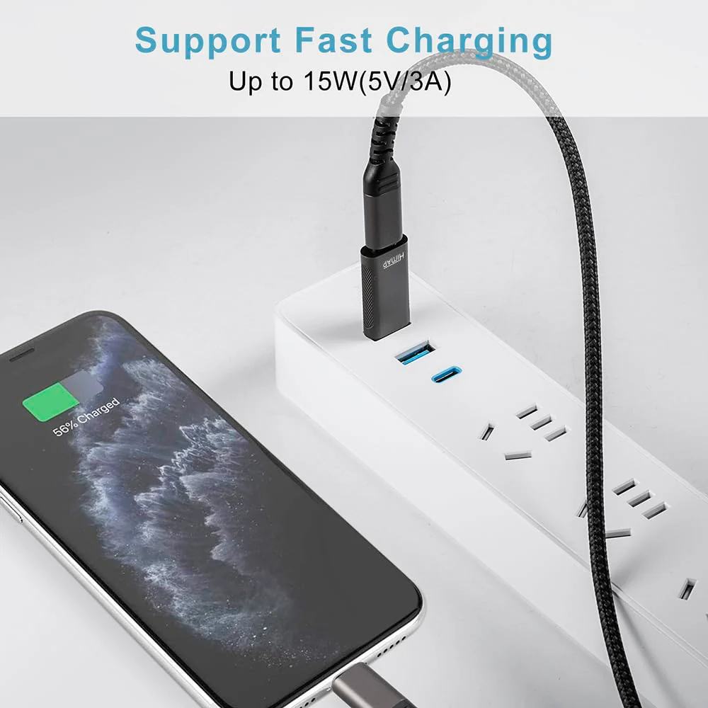 Pack of 4 USB C to USB Adapters, 2*USB-C to USB-A & 2*USB-A to USB-C Female Adapter Speed Data Transfer & Fast Charging for iPhone/PC/Samsung/iPad/Laptop/etc, USB to USB C Adapter (Pack of 4) - Image 6