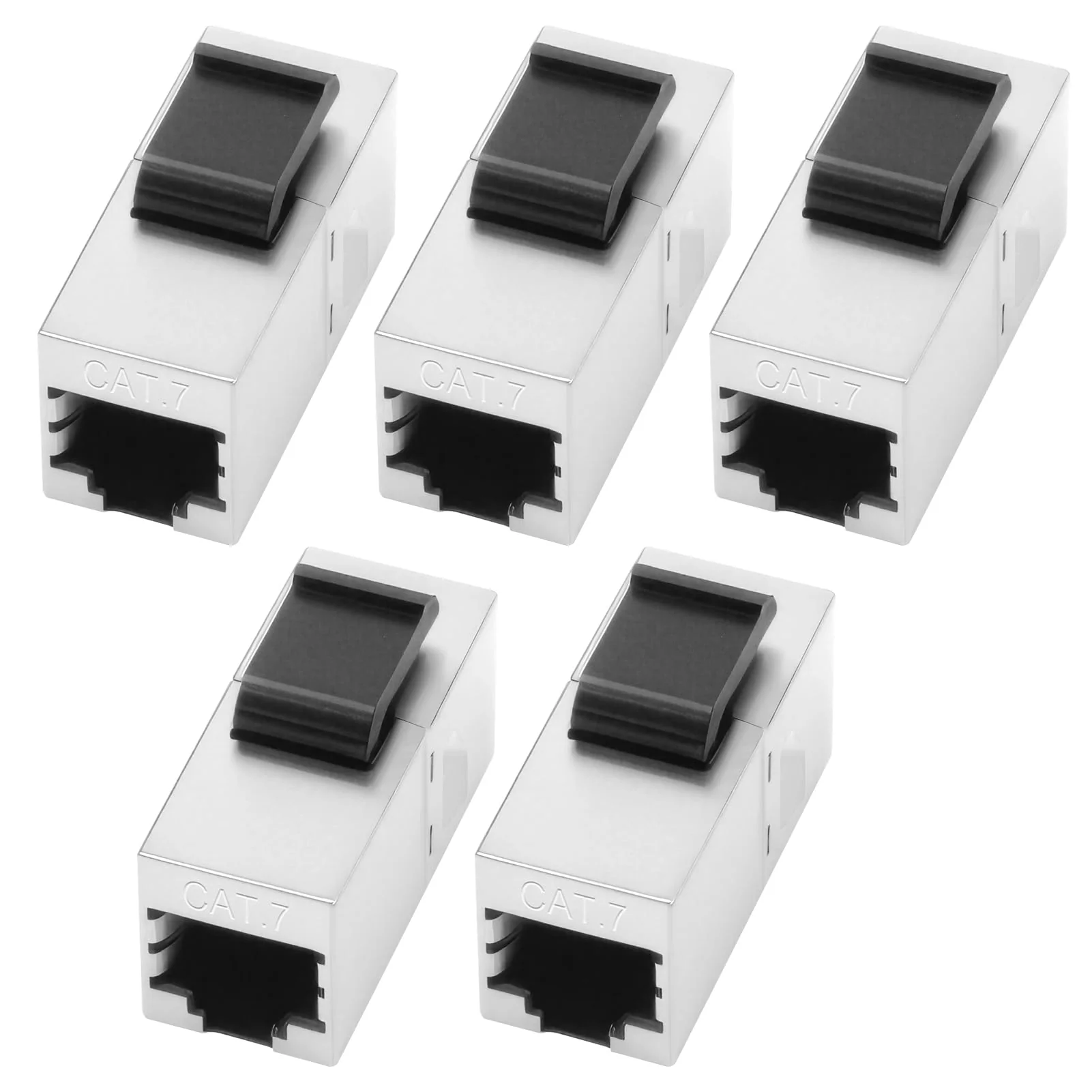 Pack of 5 10Gbps Cat7 Keystone RJ45 Module, 600 MHz Shielded Coupling Ethernet Coupling Connector, Socket Network Tool-free Connection Coupler for Patch Panel Network Socket - Image 7