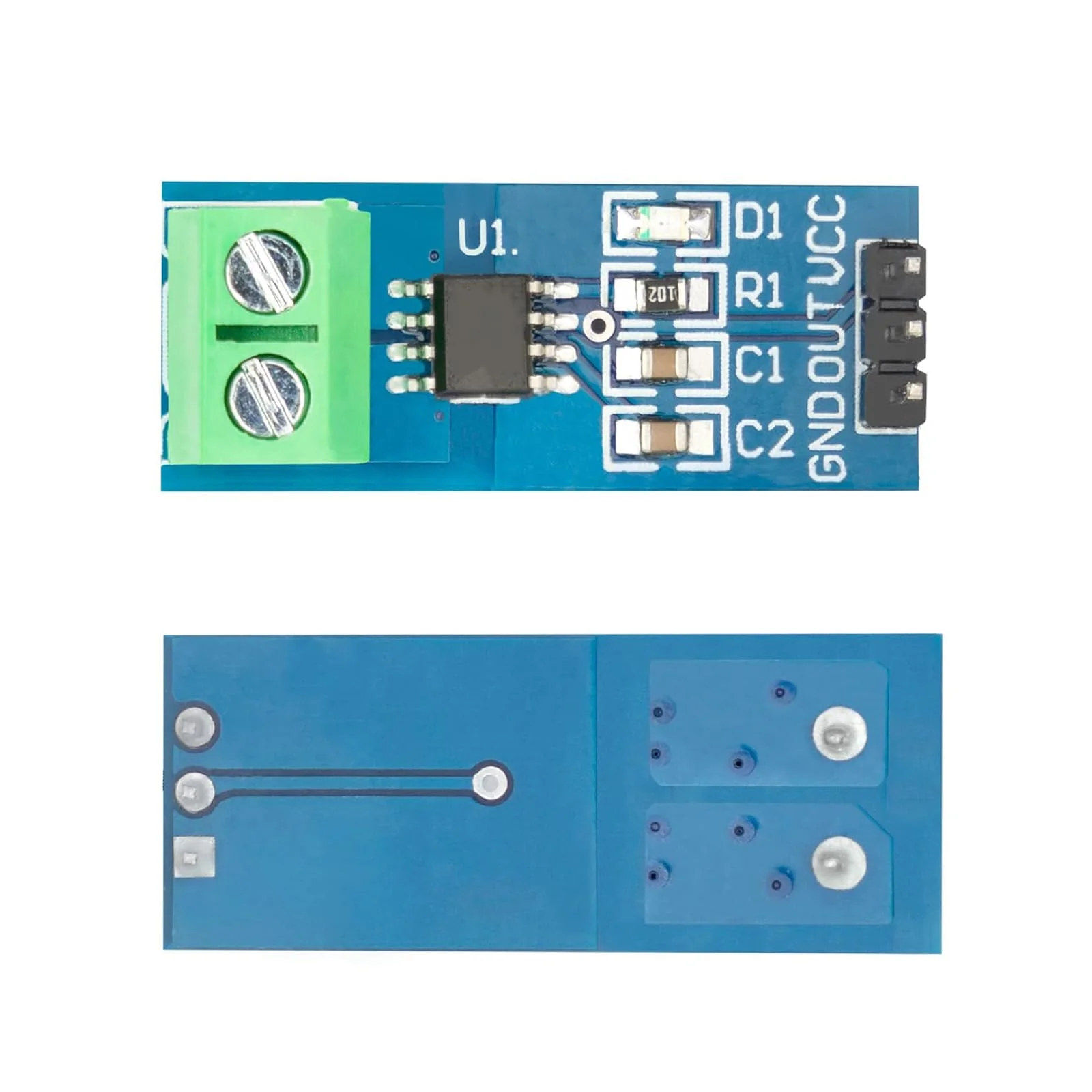 Pack of 5 ACS712 Current Sensors, Measuring Range Module Current Sensor Compatible with Arduino Bascom (20A) 20A - Image 3