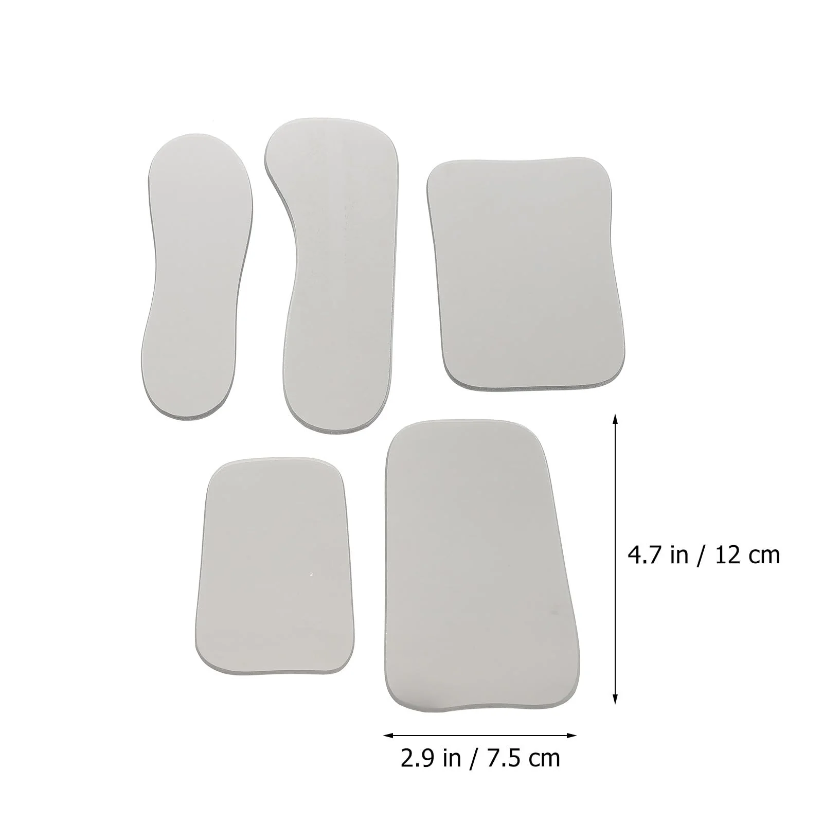 Pack of 5 Dental Mirrors, Mouth Mirrors, Dentist Mirrors, Orthodontic Inspection Mirror, Irregular Double-Sided Mirror, Dental Care Set for Clinical Dentists Dentist Mirror - Image 8