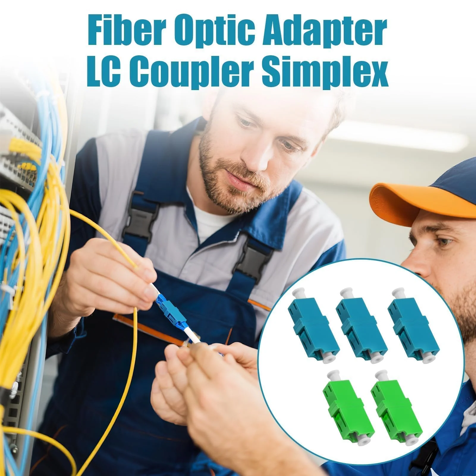 Pack of 5 Fibre Optic Adapter Set LC/APC to LC/UPC, Singlemode Fibre Optic Coupling for Network Connections, FTTH, Fibre Optic Cable Extension, Durable and Compatible - Image 6