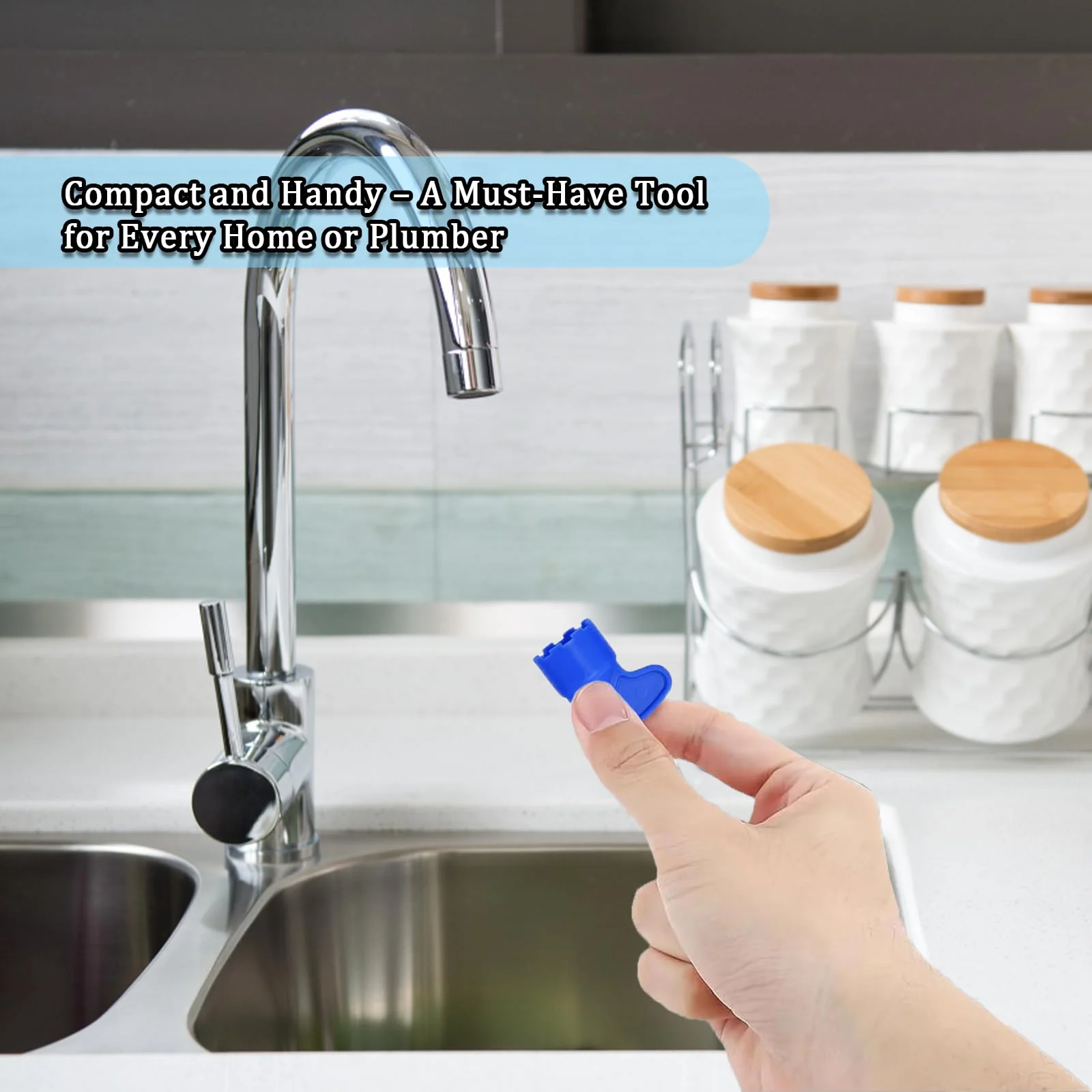 Pack of 5 Keys for Aerator and 1 x Tap Descaler Attachment, Aerators for Taps Ideal for Cleaning Tap Strainer for M16.5, M18.5, M21.5, M22.5, M24 - Image 5