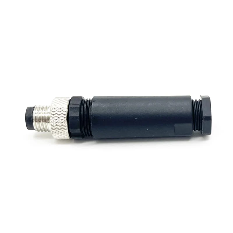 Pack of 5 M8 3-pin plug round connectors, on-site mounted with 8 mm wired sensor, industrial round plug IP67 unshielded code straight plug 60 V 4 A M8 Männlicher - Image 9