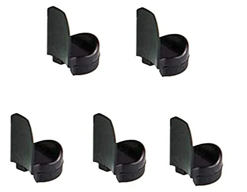 Pack of 5 Soft Silicone Clarinet Oboe Thumb Rest Cushion Thumb Protector for Woodwind Instrument (Black) Black - Image 2