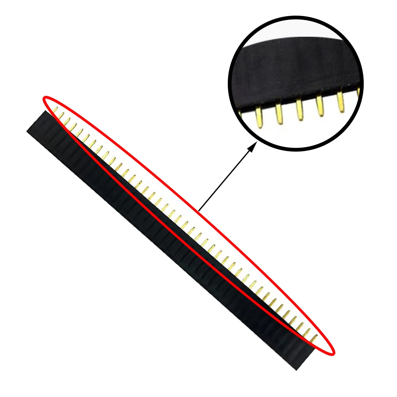 Pack of 50 2.54 mm Breakaway Board 40 Pin Connector Header Male and Female Pin Header PCB Soldering Pin Solder Pins Hole Grid Board for Arduino Prototype Shield - Image 3