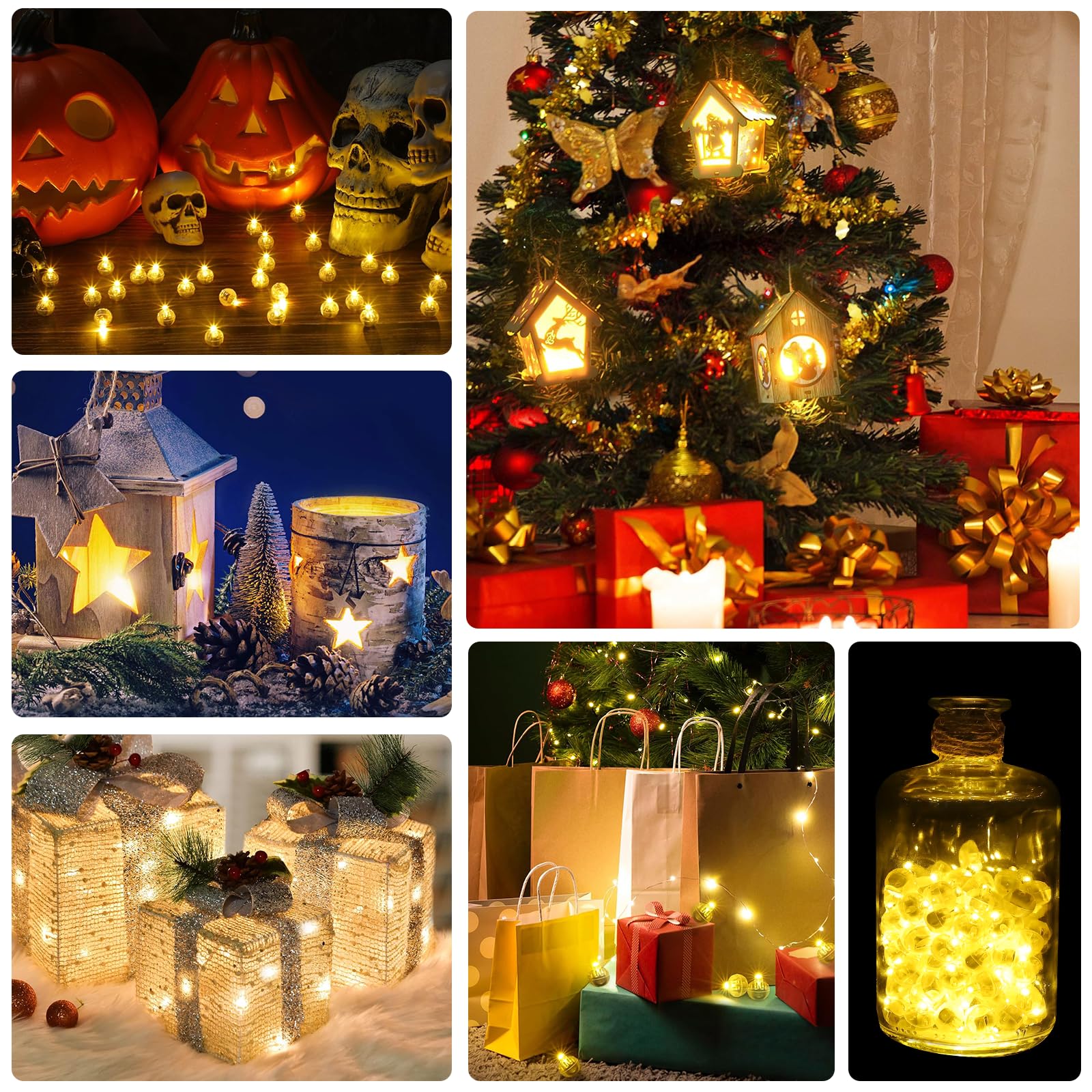Pack of 50 LED Balloon Lights, Mini LED Light Balls, Round LED Balloon Lights, Warm White Christmas Decoration for Paper Lantern, Christmas, Wedding, Birthday, Party Decoration 50 pcs. - Image 6