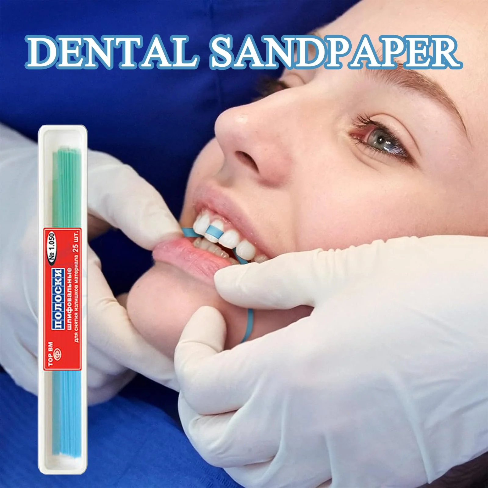 Pack of 50 Teeth Sandpaper, Tooth Sandpaper, Teeth Sandpaper for Spaces, for Quick and Effective Teeth Grinding and Deep Cleaning Oral Hygiene, with 4 Interdental Brushes - Image 2