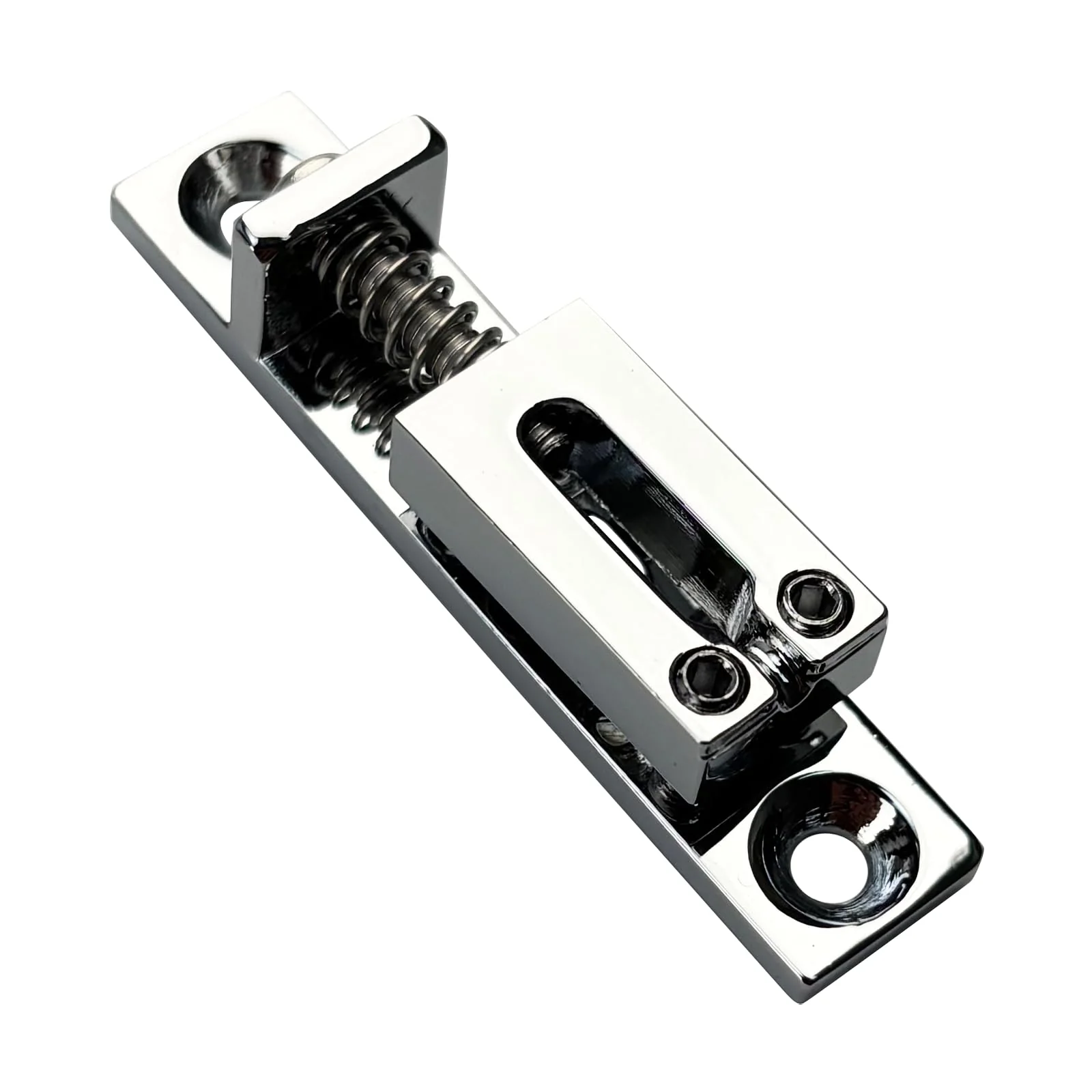 Pack of 6 10.5mm Single String Guitar Bridge Zinc Alloy Individual Fixed Hardtail Bridge for 6 String Electric Guitar Replacement Parts Chrome - Image 2