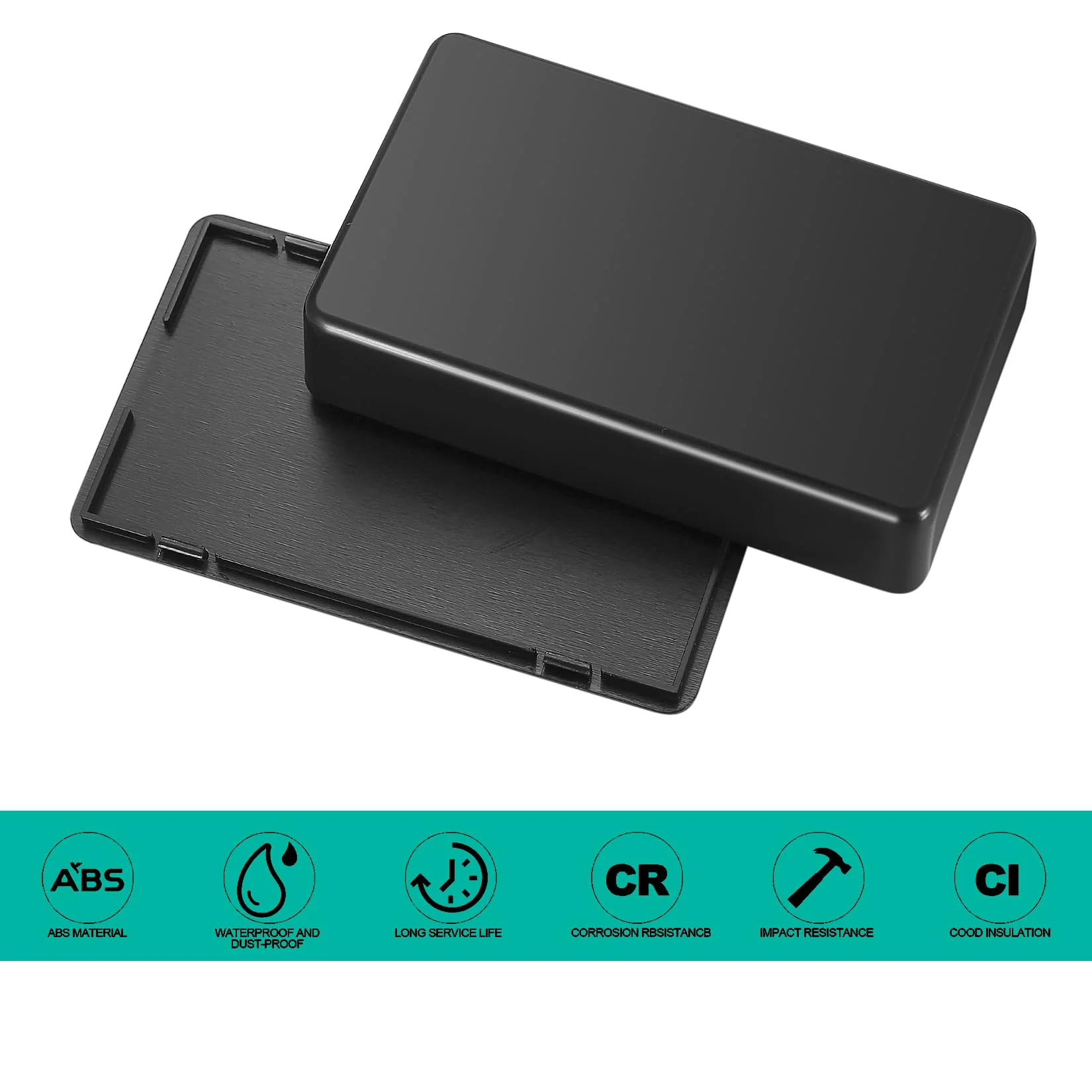 Pack of 6 Junction Box, Plastic Covers, Electronic Casing, Electronic Project Box, Electrical Accessories Housing for DIY Power Junction Box (Black, 85 x 50 x 21 mm) 85x50x21mm black - Image 3