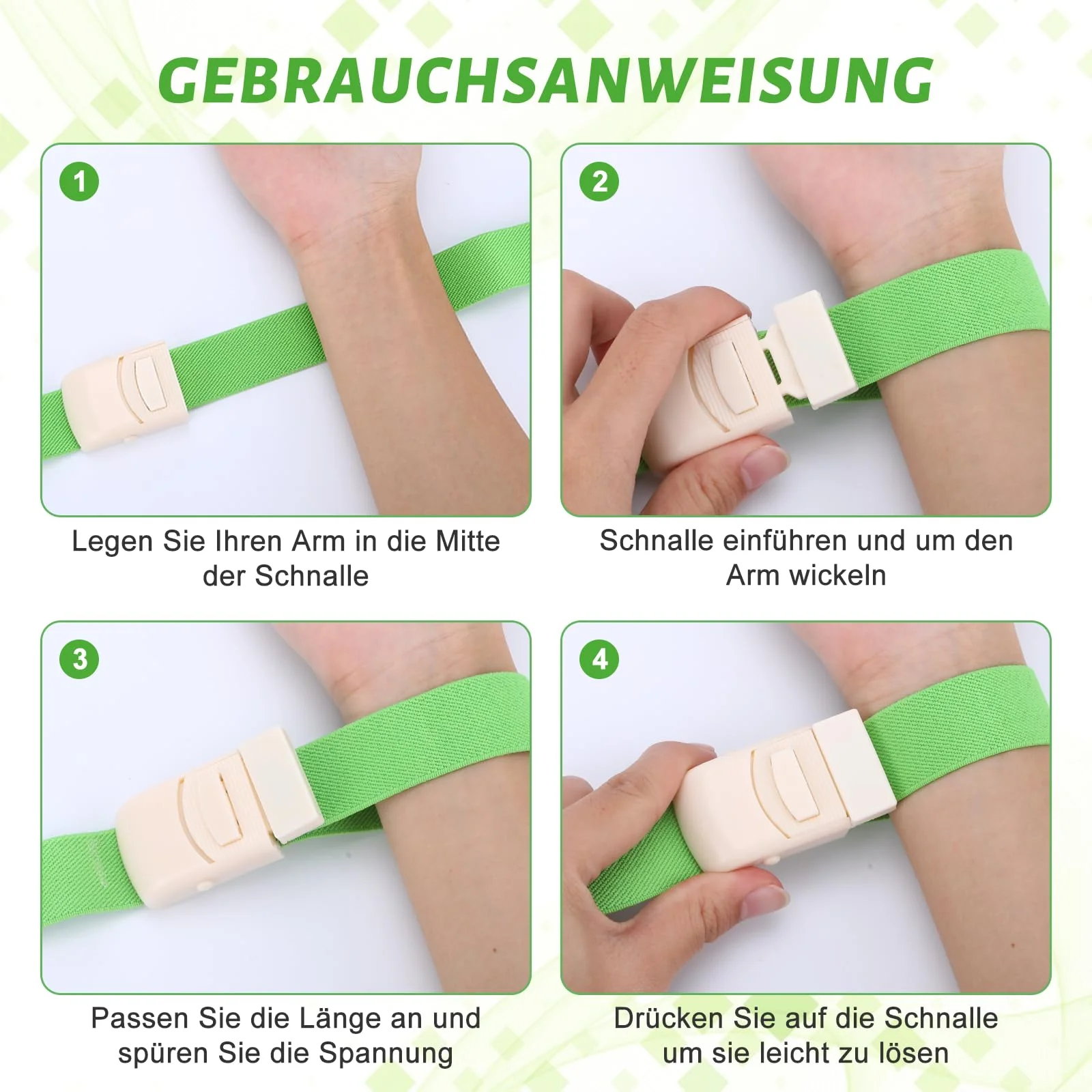 Pack of 6 Storage Tubes, Blood Collection, Tourniquet, Tactical Medical Kit, Clip-on Tourniquet, Outdoor Sports, Medical First Aid, Medical Safety at Home - Image 3