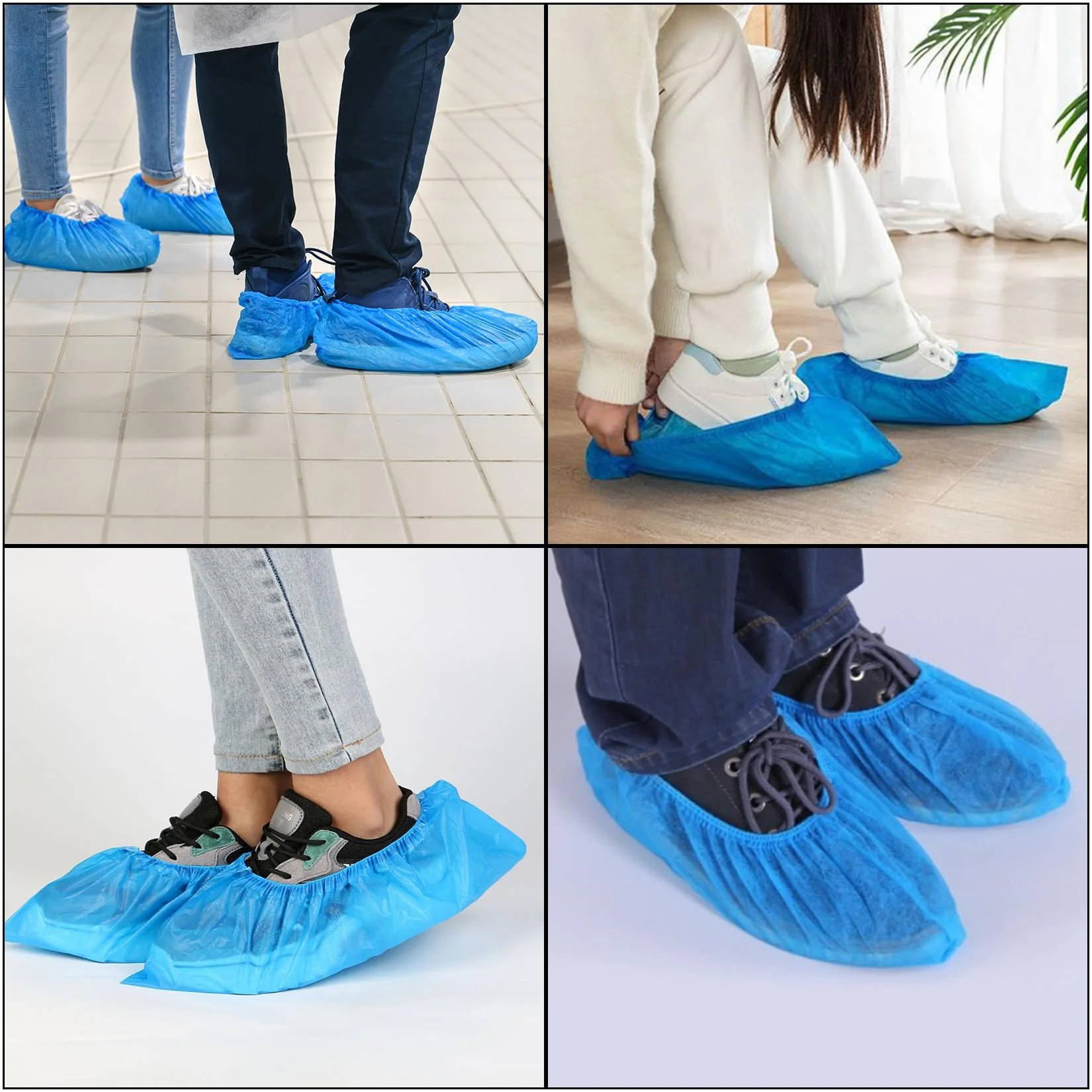 Pack of 60 Waterproof Shoe Covers, Shoe Covers Shoes, Overshoes, Non-Slip Covers for Shoes, Reusable Overshoes for Laboratory, Household, Crafts (One Size) - Image 7