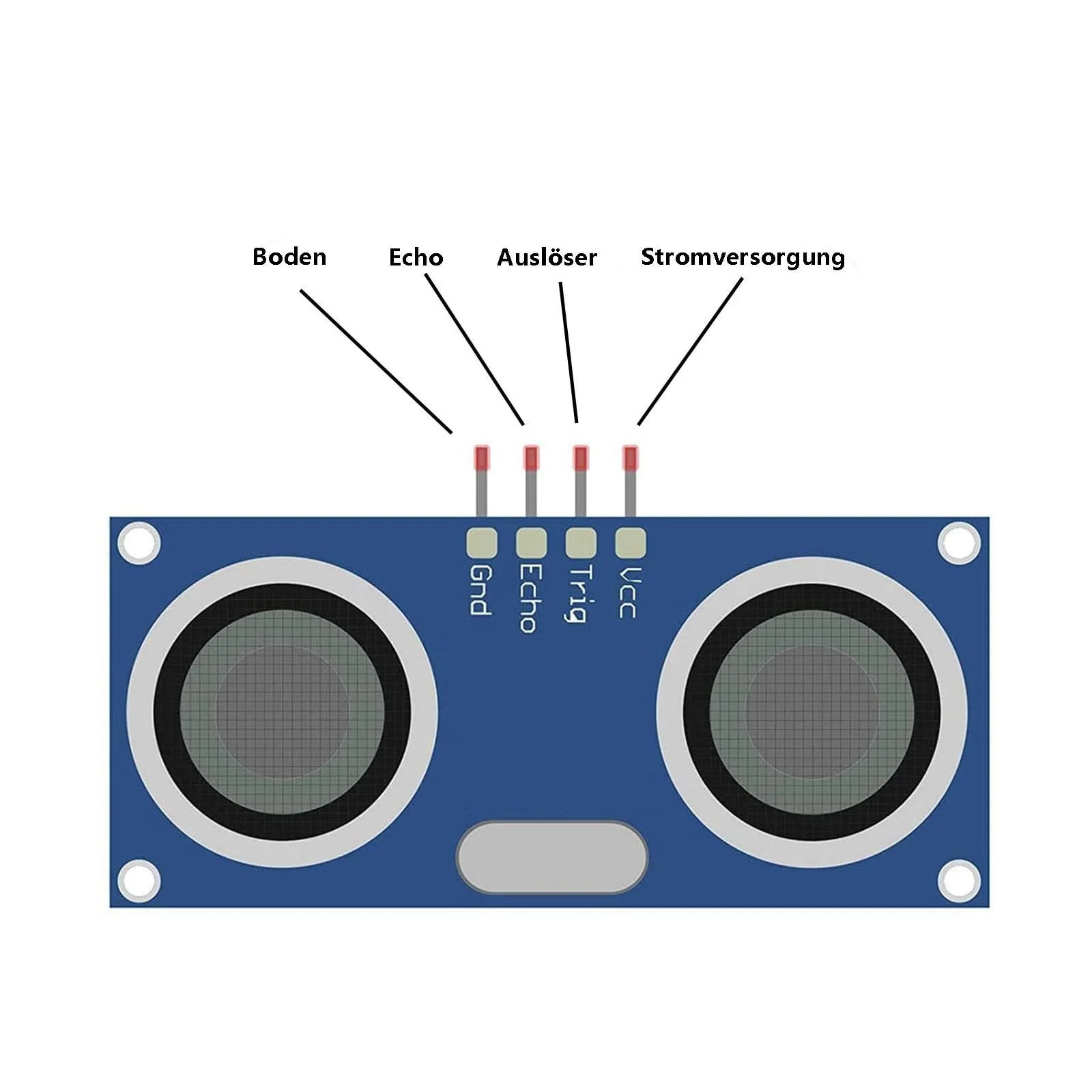 Pack of 8 Ultrasonic Module Compatible with HC-SR04, Ultrasonic Module Distance Sensor, Supports 3.3-5 V for Arduino UNO, Robot, XBee, ZigBee etc. - Image 4