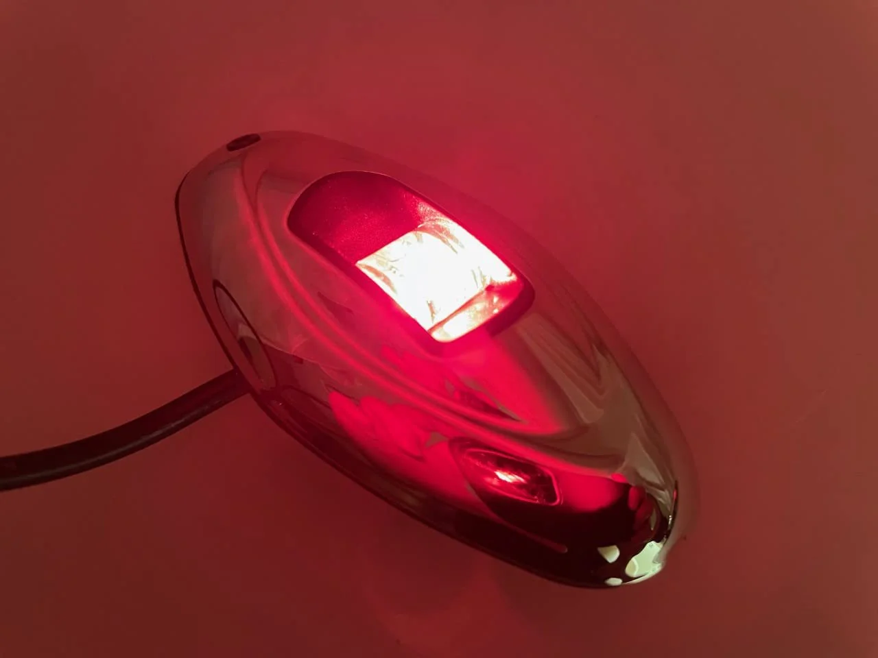 Pactrade Marine Boat Vertical Mount SS316 Navigation Light 12V 1NM LED Green Starboard 95LM Red Port 20LM Light 12m 112.5 Degrees Each 12V DC / 1W Teardrop Oval Stainless Steel Housing - Image 6