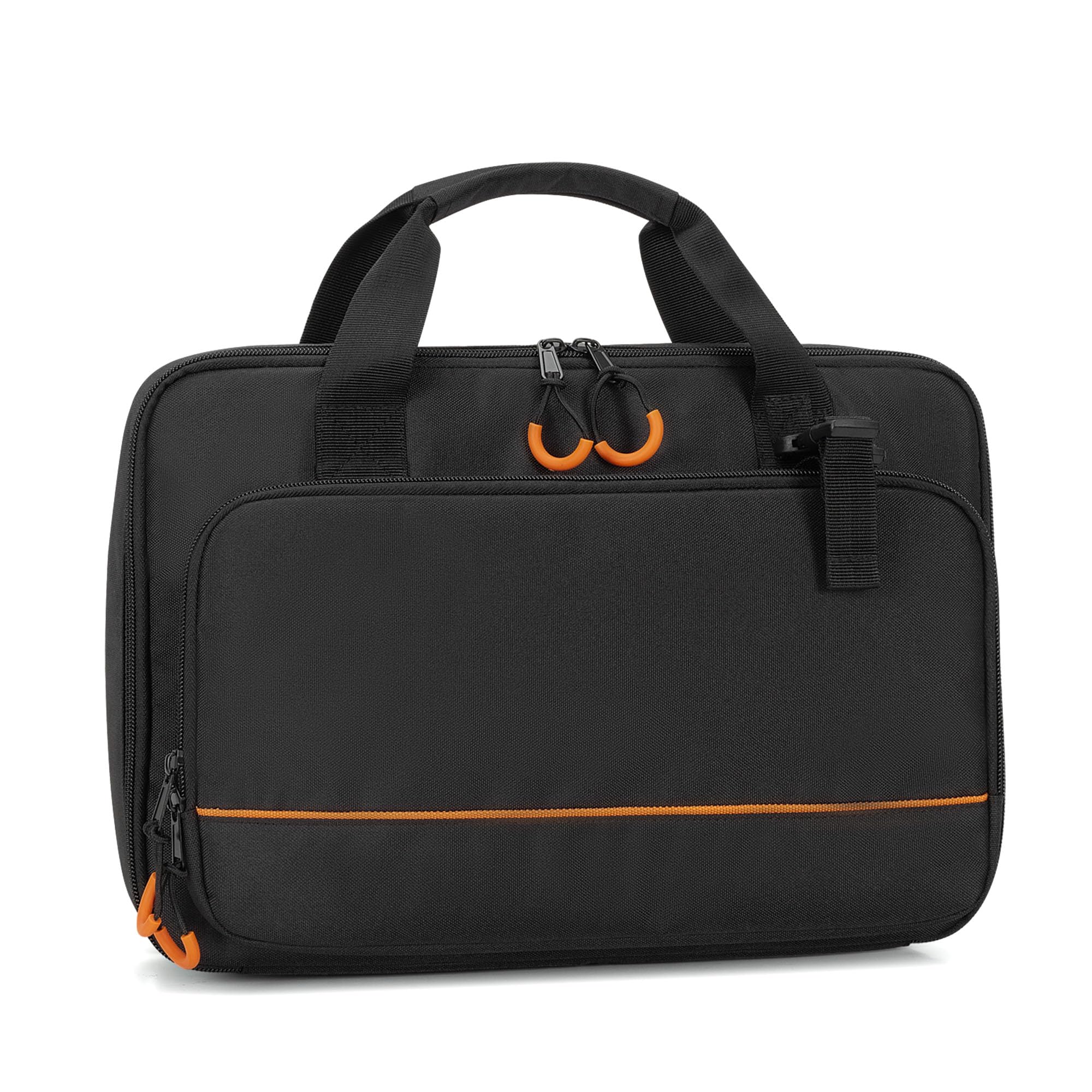 Padded Carrying Bag Compatible with VTech Kidi Star DJ Mixer/Kidi DJ Mix, Small DJ Mixer Storage Bag with Accessory Pockets for Cable, User Guide, Batteries or Other Accessories - Empty Bag Black - Image 7
