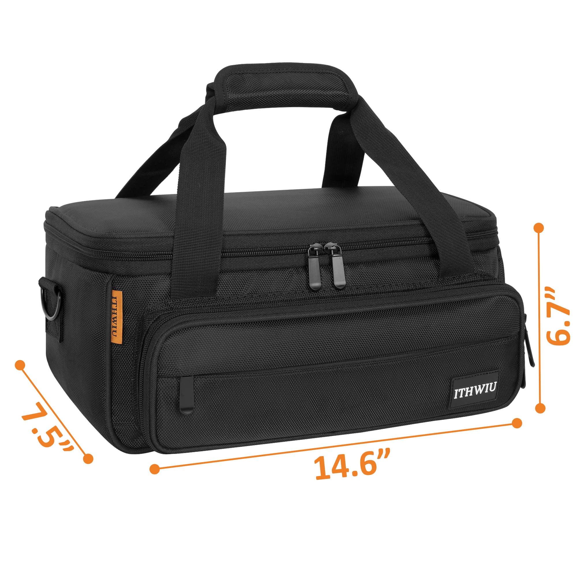 Padded Mixer Carry Bag Fits Behringer X-AIR Series Mixers（ XR12，XR16，XR18）, L 14.6" x W 7.5" x H 6.7" Black - Image 5