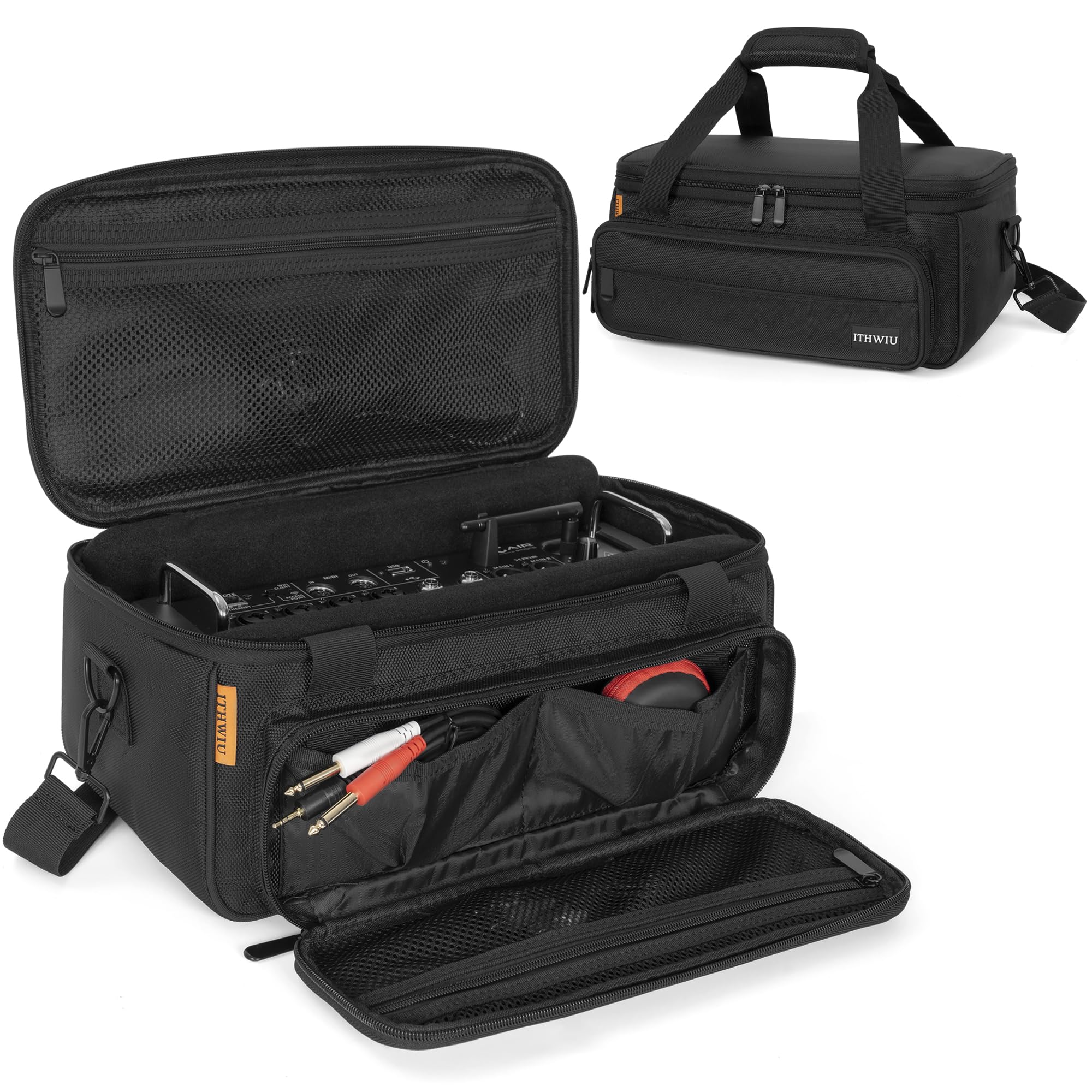 Padded Mixer Carry Bag Fits Behringer X-AIR Series Mixers（ XR12，XR16，XR18）, L 14.6" x W 7.5" x H 6.7" Black - Image 7