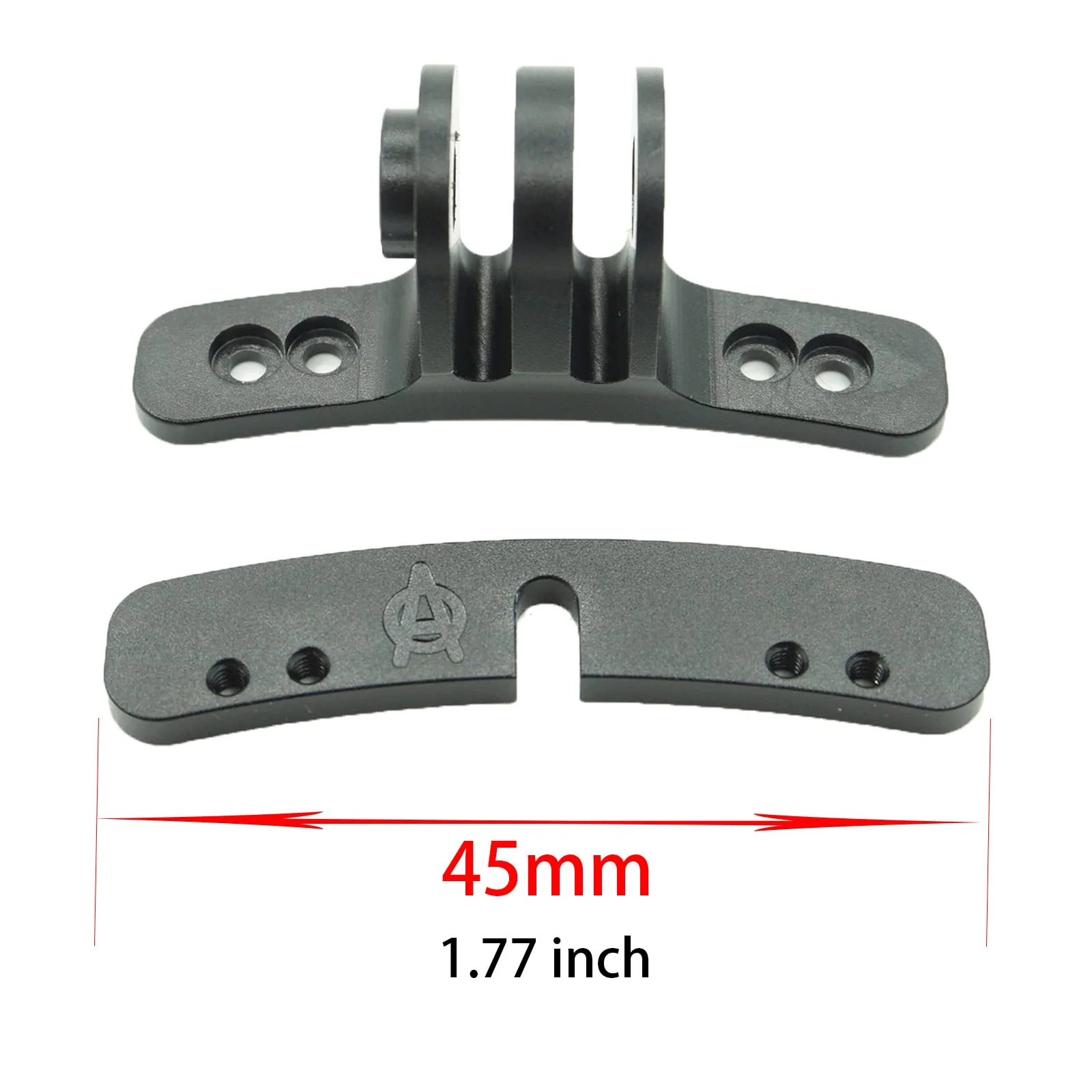 Paintball Mask Mount Clamps - Camera Goggle Connection Adapter Aluminum i4 i5 Go Pro EVS Helmet Base Black - Image 5