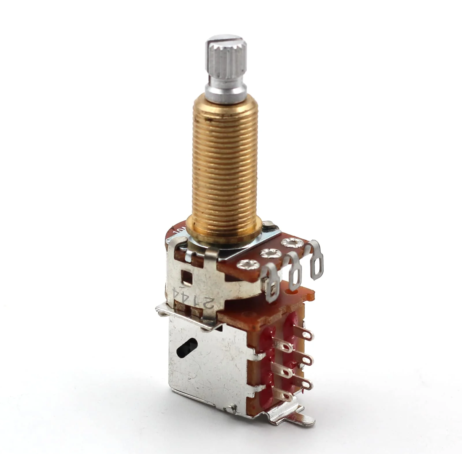 Pair (2X) Bourns 500K Push/Pull Audio Taper LONG (3/4" bushing) Split Shaft Potentiometer - Image 6