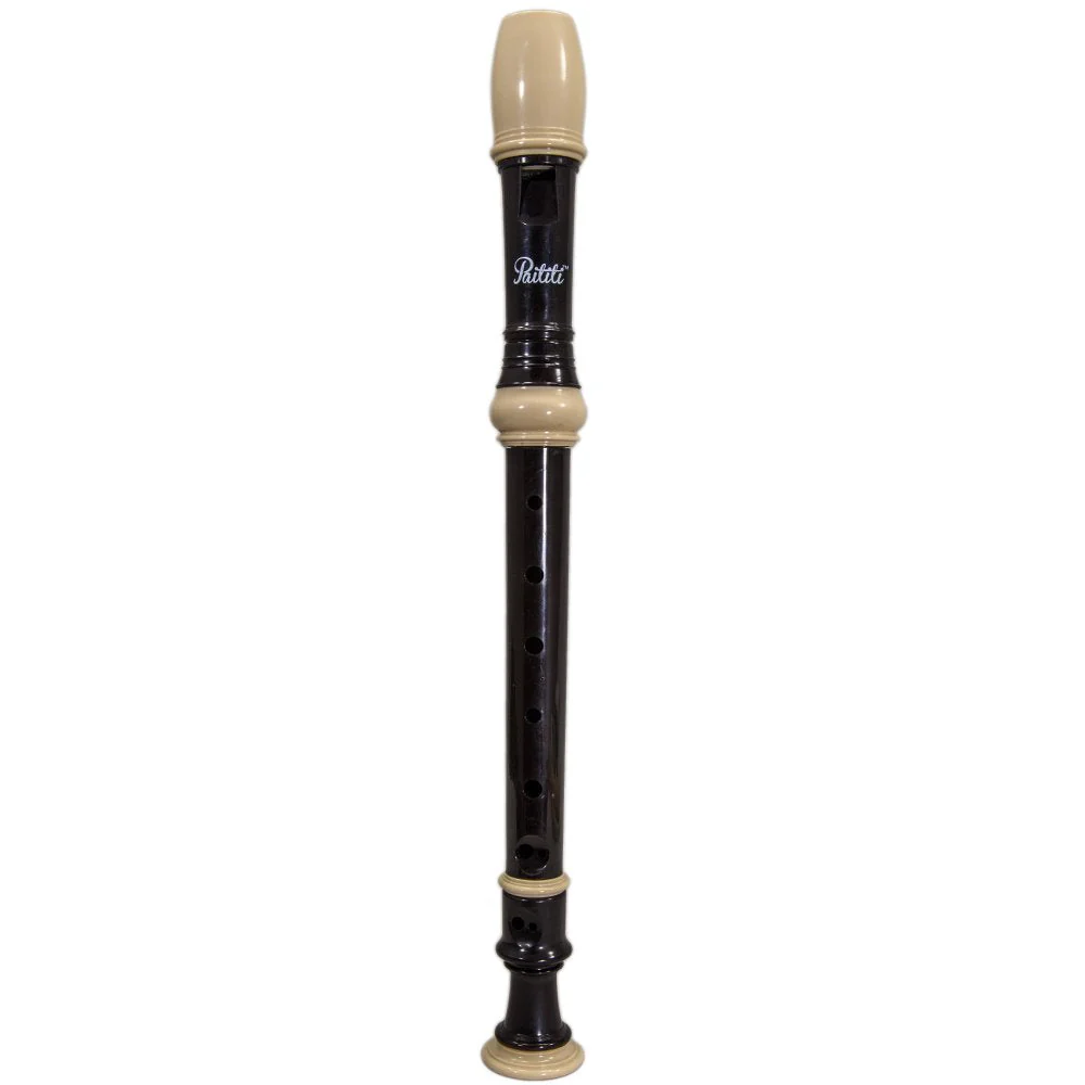Paititi Soprano Recorder 8-Hole With Cleaning Rod + Carrying Bag, Creamy/Black Color, Key of C - Image 2