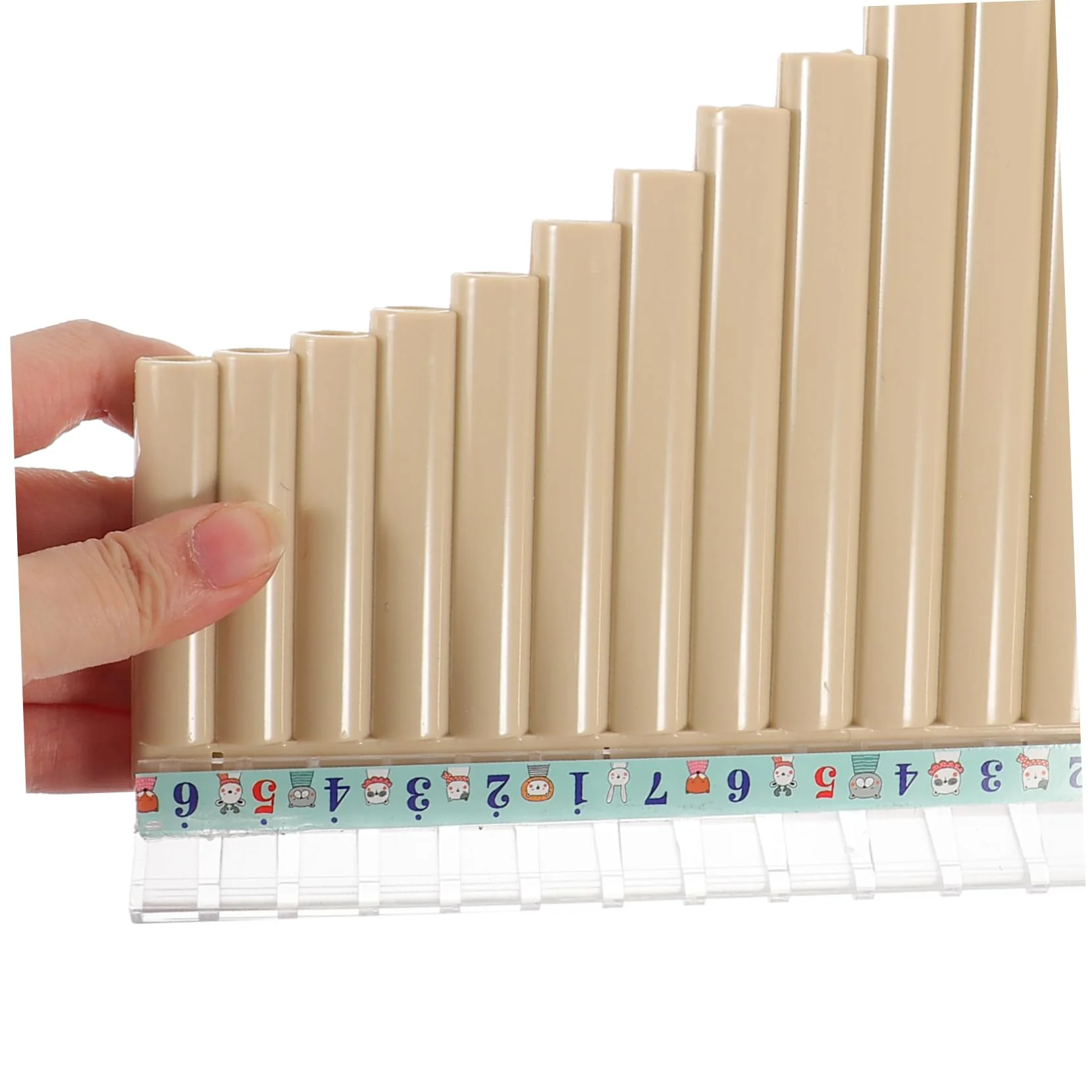 Pan Flute 16 Wooden Flute Chinese Flute Keyboard Instrument Bamboo Pan Flute Musical Instrument Pan Music Multifunction Panpipes C Key Pan Row Flute - Image 6
