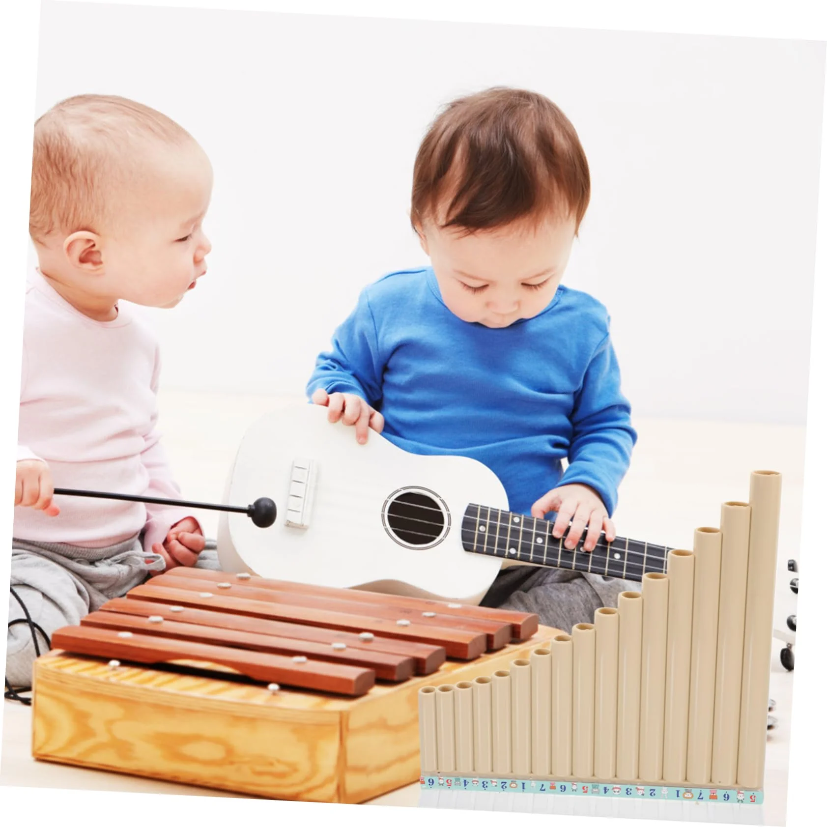 Pan Flute 16 Wooden Flute Chinese Flute Keyboard Instrument Bamboo Pan Flute Musical Instrument Pan Music Multifunction Panpipes C Key Pan Row Flute - Image 8