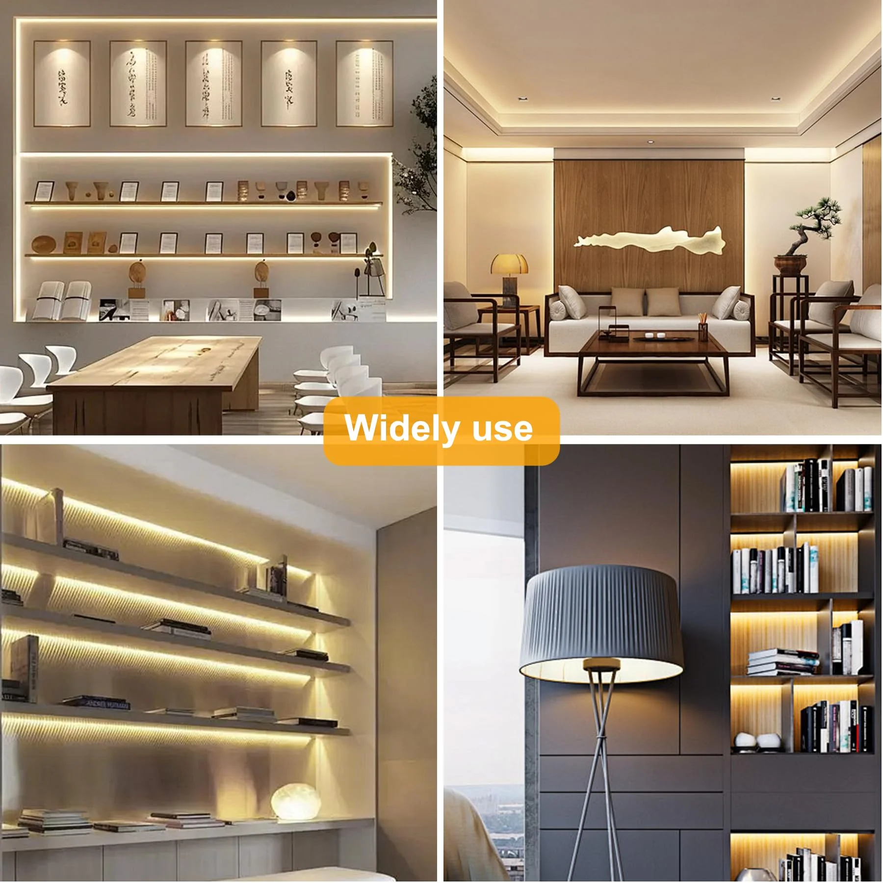 Pandery COB LED Strip Lights Warm White,24V Dimmable led Light Strip KIT with Remote and app Control,2700K 25FT/7.5m 8mm Wide Ra>90 Cuttable Flexible Strip Lights for Bedroom,Wardrobe,Cabinet 2700K Warm white - Image 8