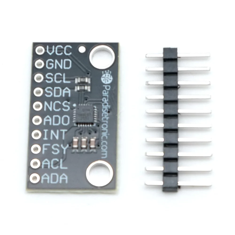 Paradisetronic.com ICM-20948 Module, 3-Axis Accelerometer, Gyroscope and Magnetometer, 9DOF, I2C, SPI, MPU-9250 Upgrade - Image 2