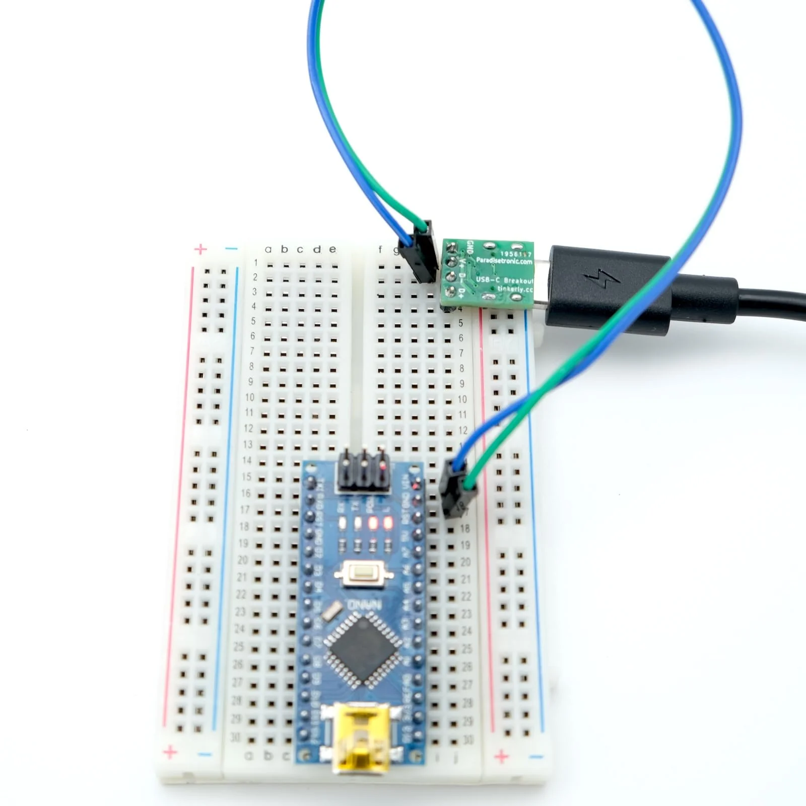 Paradisetronic.com USB-C Mini Breakout Board, e.g. for the power supply of breadboards - Image 3