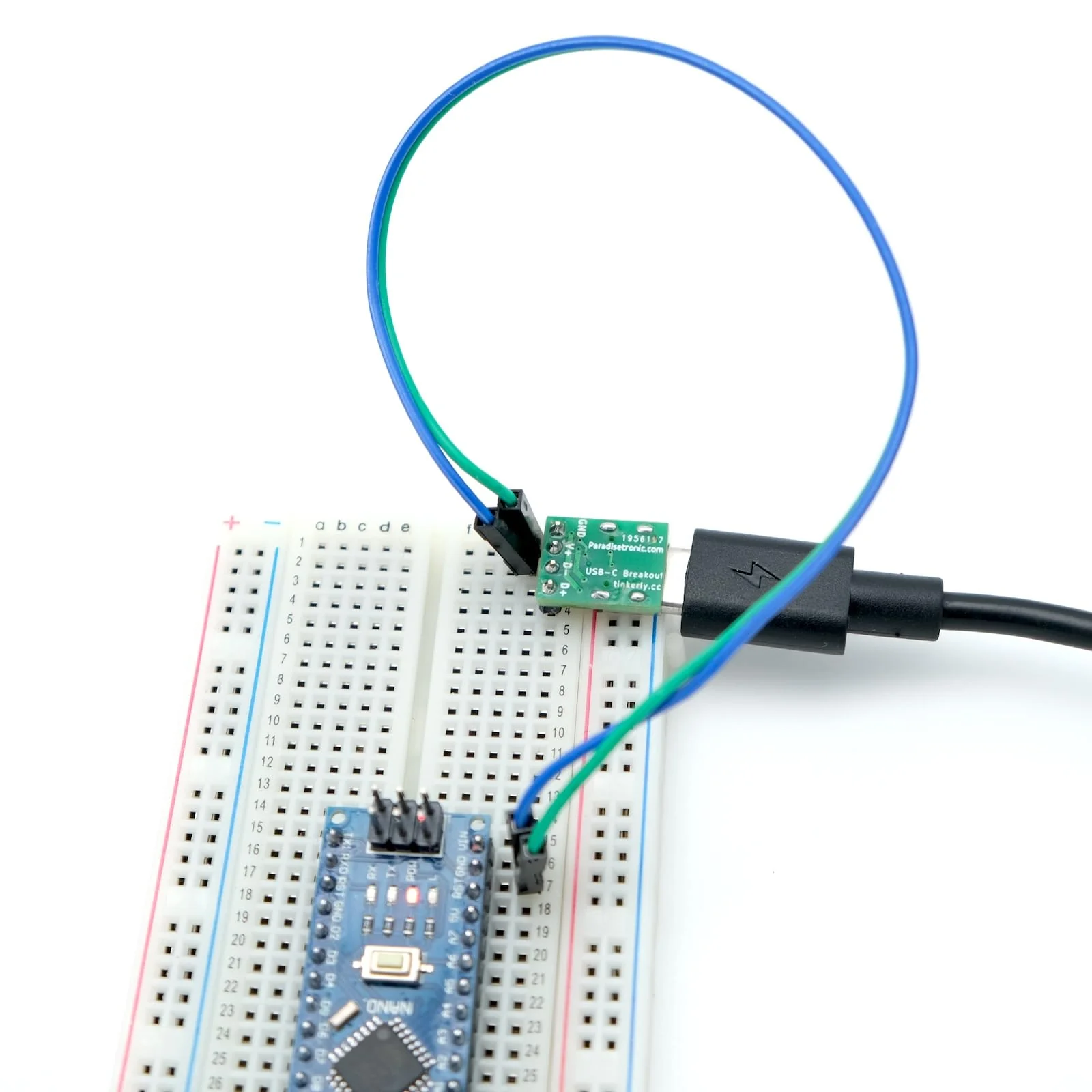 Paradisetronic.com USB-C Mini Breakout Board, e.g. for the power supply of breadboards - Image 5