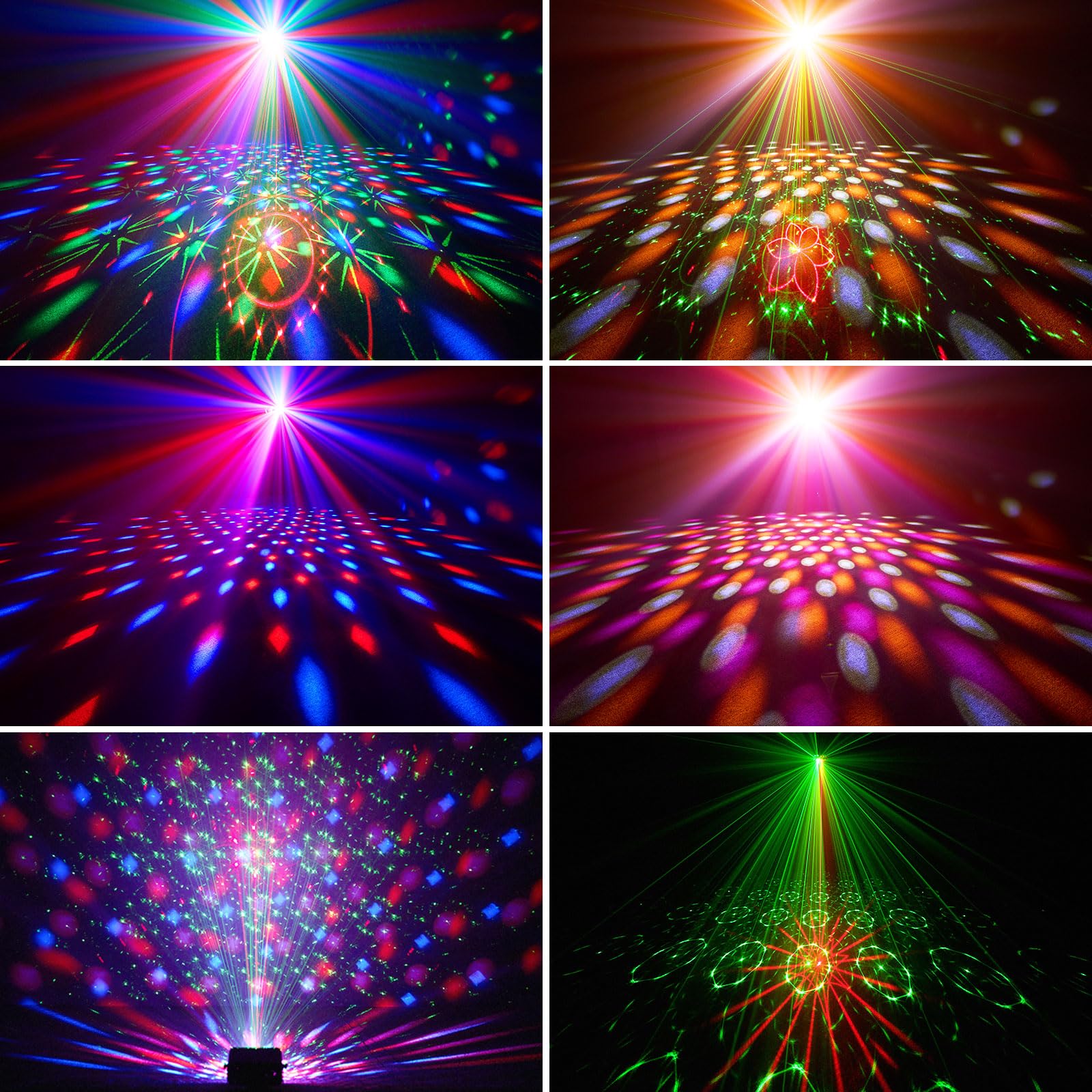 Party Lights Dj Disco Ball Light with 10 ft USB Cable 5V/3A Sound Activated Strobe Stage Lighting for Parties Indoor Dance Bar Club Birthday Karaoke Halloween Christmas New Years Rave Show - Image 2