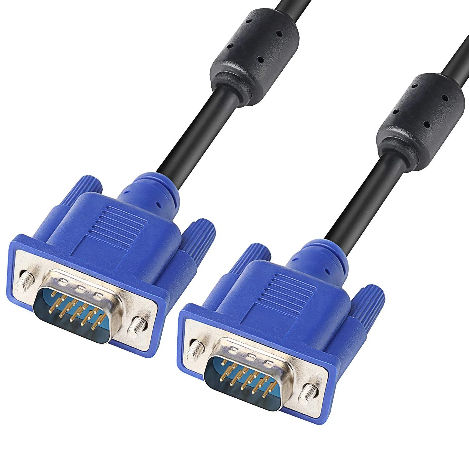 PASOW VGA to VGA Monitor Cable HD15 Male to Male for TV Computer Projector (1.5 Feet) 1.5 Feet - Image 2