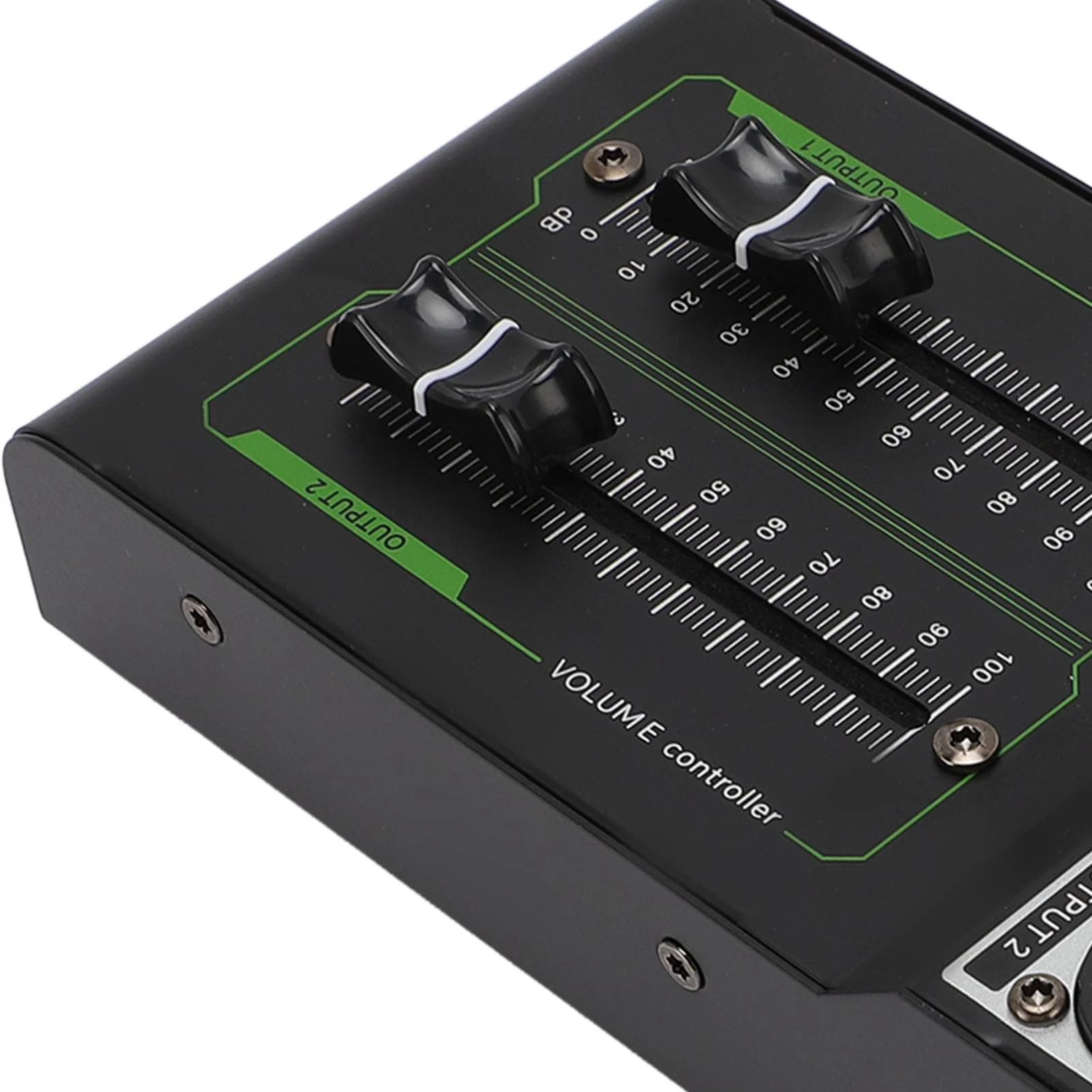 Passive Monitor Volume Controller, XLR 1 Input 2 Output Passive Stereo Studio Controller, High Precise 70Mm Fader, Controller for Studio & Home Audio System - Image 8