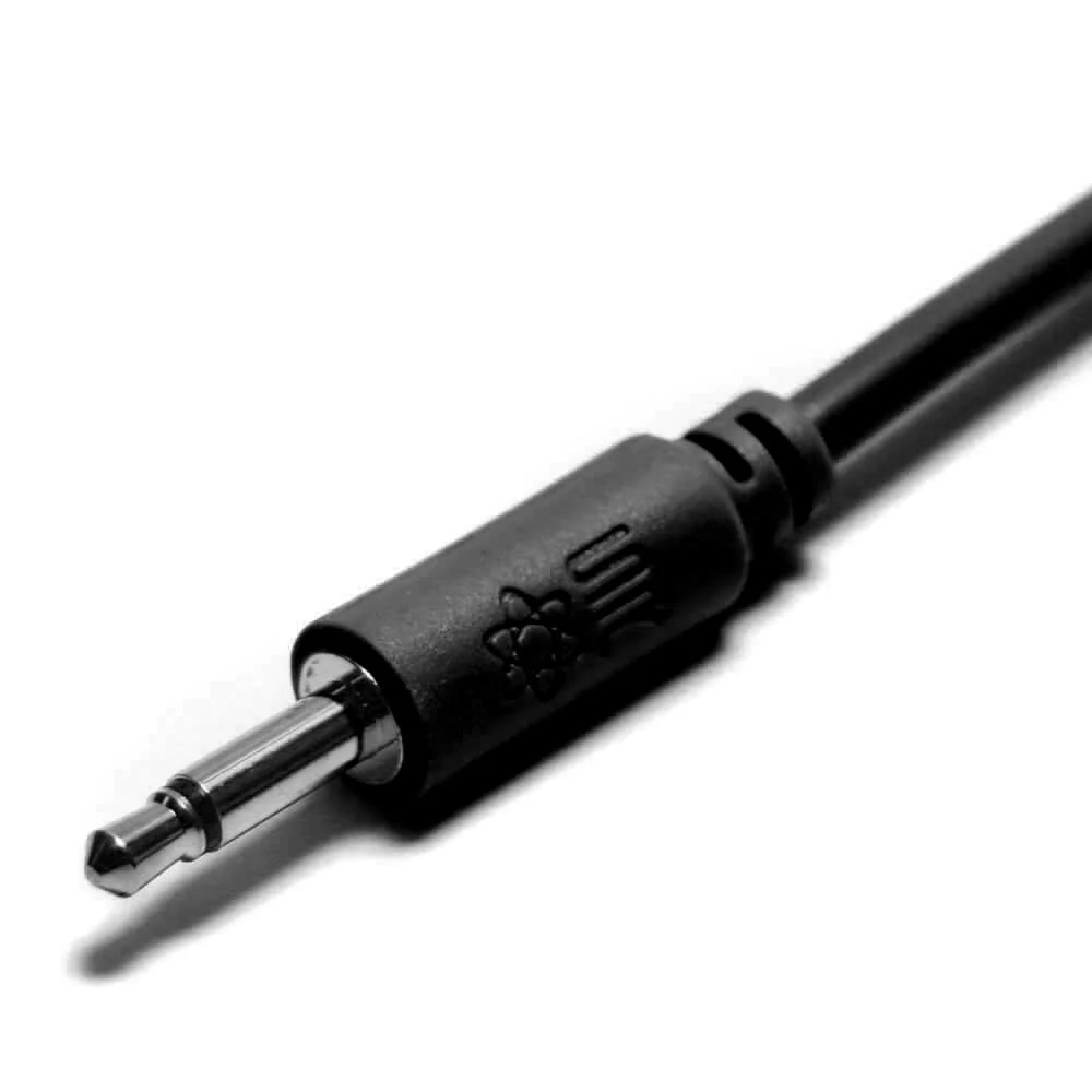 Patch Cables, 5 Pack 3.5mm 1/8 inch Mono Cables Eurorack Modular (72 inch, Black) - Image 4