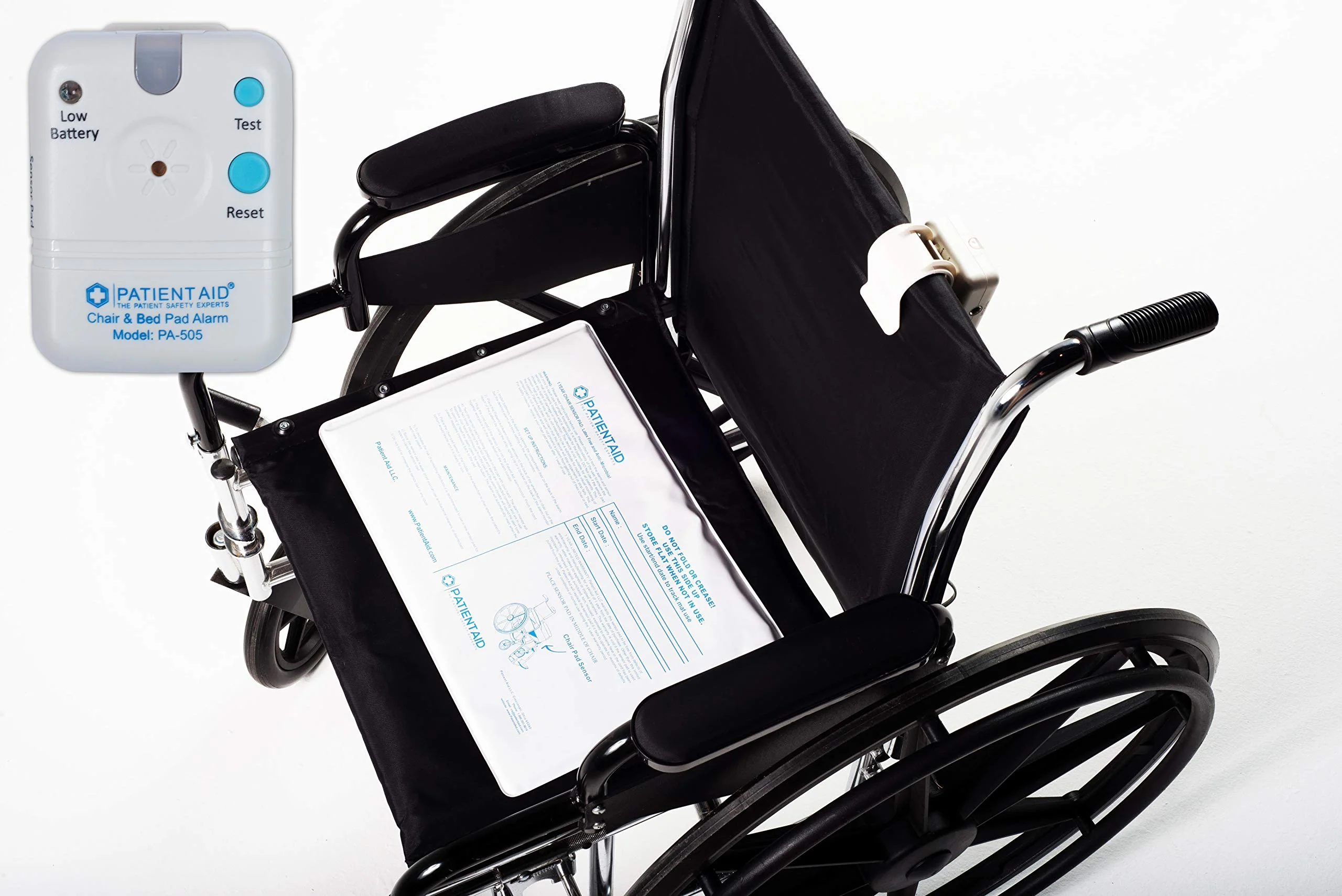 Patient Aid Bed Alarm with 10" x 30" Motion Sensor Pad and Wired Device, Various Ring Sound and Mounting Options, AC Adapter and Battery Powered Wandering and Fall Prevention for Elderly Without Rubber Casing - Image 8