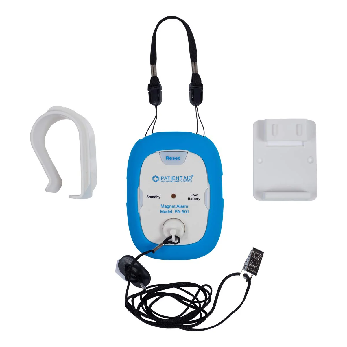 Patient Aid Chair & Bed Alarm - Magnet Pull Cord Alarm for Elderly & Dementia Patients - Helps Prevent Falling & Wandering - with Battery, Magnetic Caregiver Alert & 3 Mounting Options - Image 3