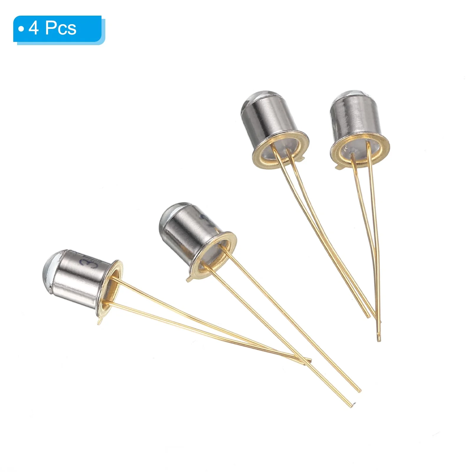 PATIKIL 5mm Photodiode, 4 Pack Photo Transistors Photodiodes Light Sensitive Diode Sensors Round Lens for Electronic Project - Image 3
