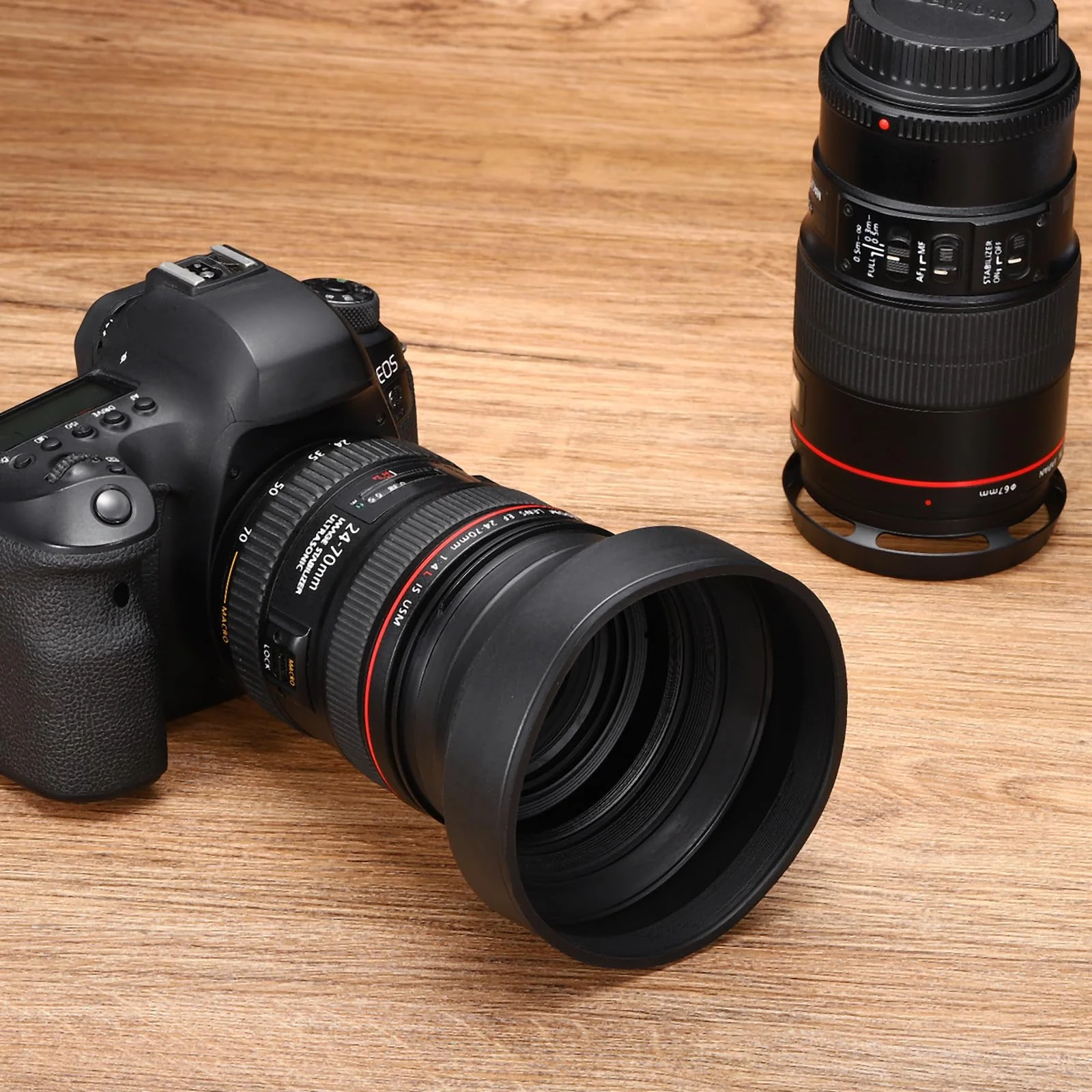 PATIKIL 67mm Camera Lens Hood, 2Pcs Rubber Collapsible Lens Protector Anti-Reflection Blocks Excess Sunlight Enhance Camera Photography for Nikon, for Fujifilm, for Pentax, for Leica - Image 6