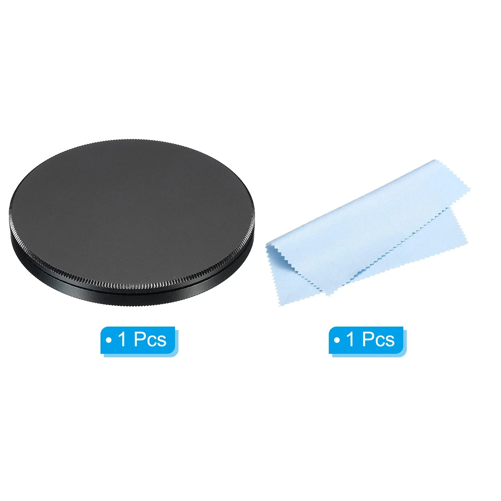 PATIKIL 67mm Lens Cap, Camera Lens Cap Cover Universal Lens Filter Stack Cap Front Metal Protective Case Cover with Cleaning Cloth for Photography Camera Filter - Image 3