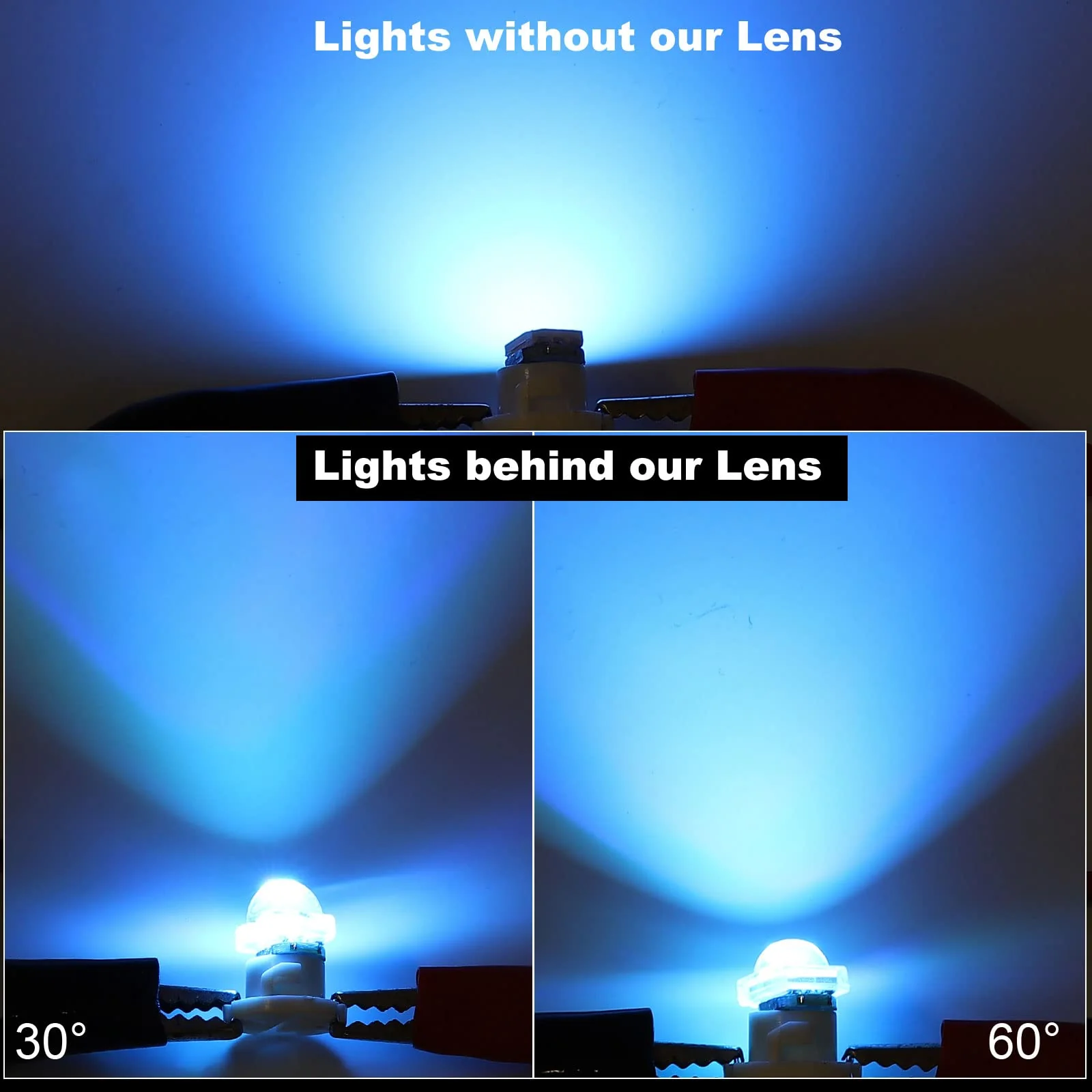 PATIKIL LED Convex Lens 20 Pack 60° Beam Angle Acrylic LED Optical Convex Condenser Lens for 5050 LED Strip Lamp Beads 60 Grad - Image 6