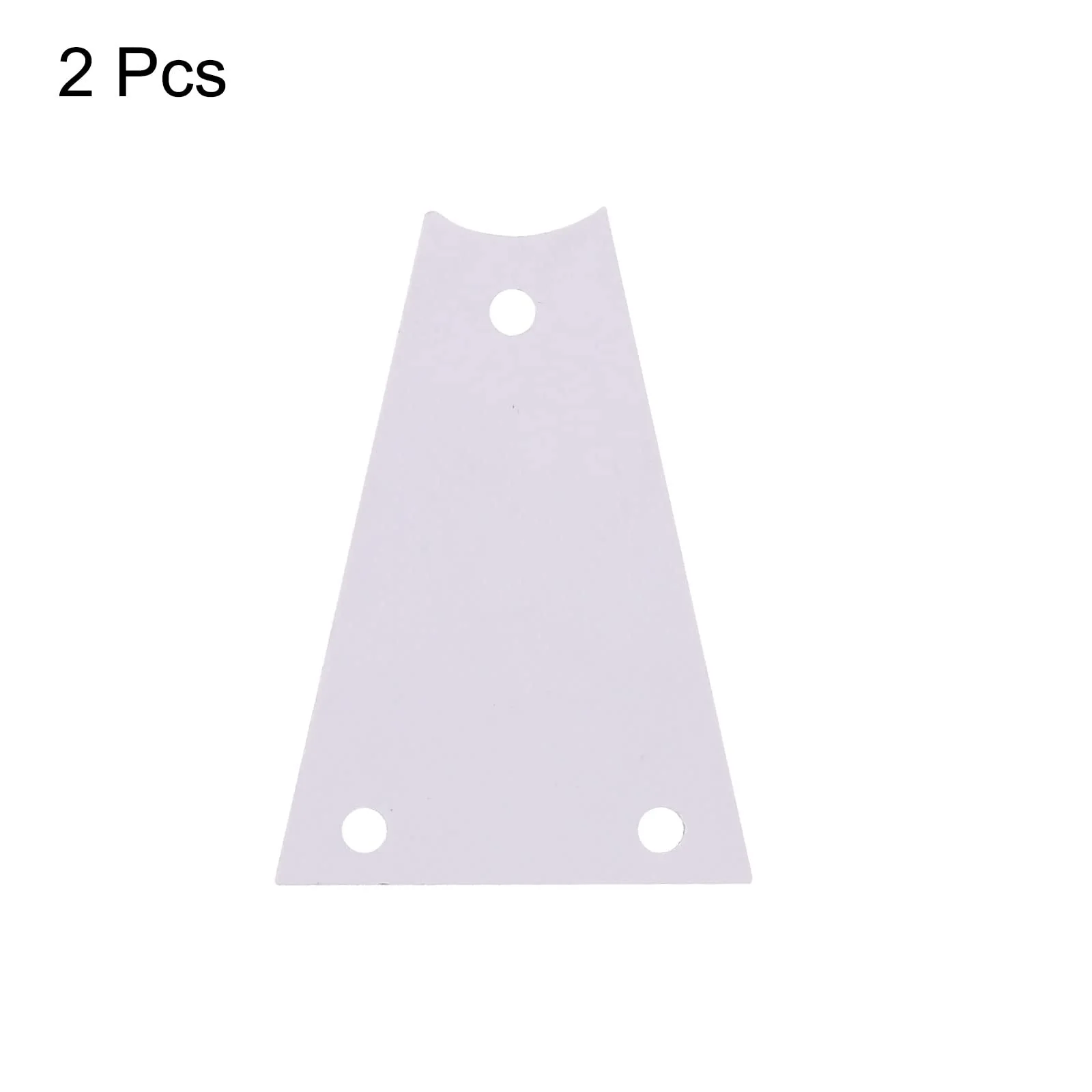 PATIKIL Metal Guitar Rod Cover Plate 3 Ply 3 Holes White for Electric Guitar Bass Accessory 2pcs - Image 3
