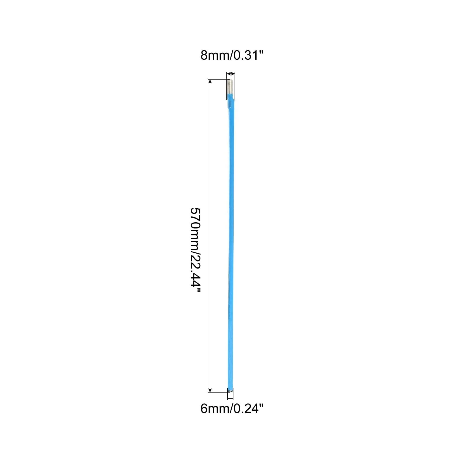 PATIKIL Two Way Rod Type Guitar Rod Acoustic Guitar Tools 570mm Steel with L-Wrench for Electric Bass Guitar - Image 2