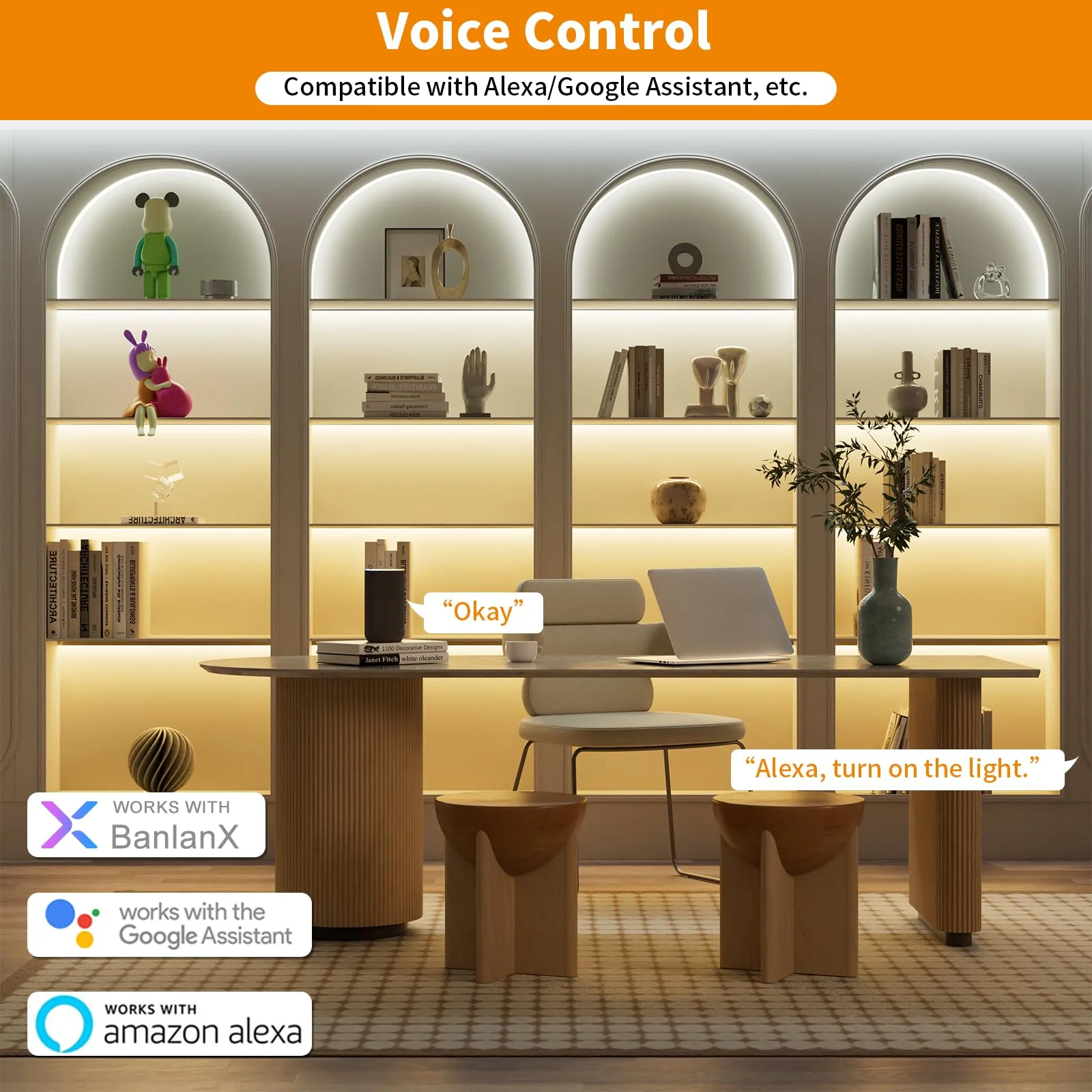 PAUTIX CCT LED Controller Kit SP542E Wi-Fi+Bluetooth,Work with Alexa/Google Assistant,App Control RF Remote Control,CCT LED Dimmer,for CCT LED Strip Light,with Timing Function,Music Mode,Group Control - Image 2