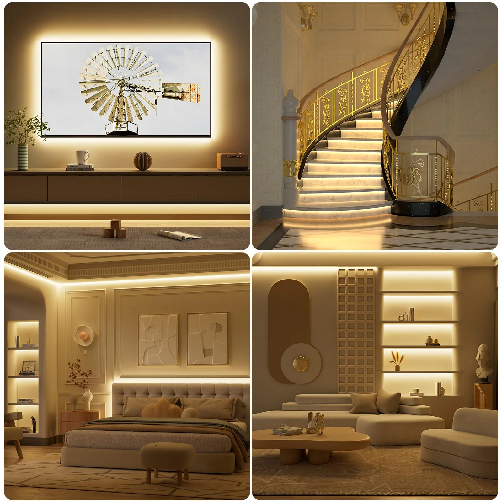 PAUTIX Warm White LED Strip Light 24V LED led Light Strip with Remote,3000K Super Bright 16.4ft/5m cob led Strip Light Dimmable Timer for Bedroom,Kitchen,Mirror,Cabinet,Shelf 16.4ft 3000K(Upgraded) - Image 6