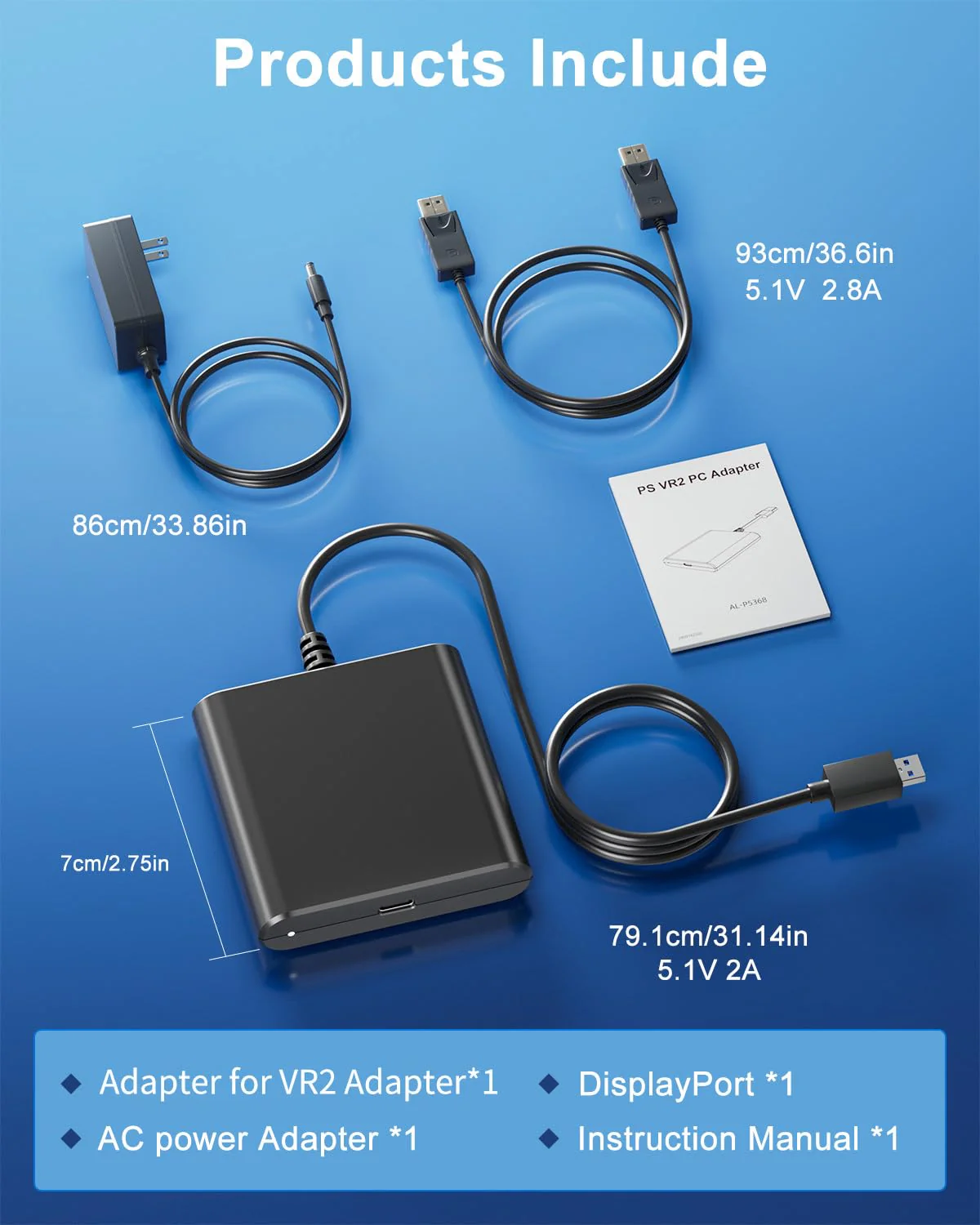 PC Adapter for VR2 Headset, VR2 to PC Converter for SteamVR Gaming on Windows, Stable Signal, Durable Aluminum Alloy Housing - Image 7
